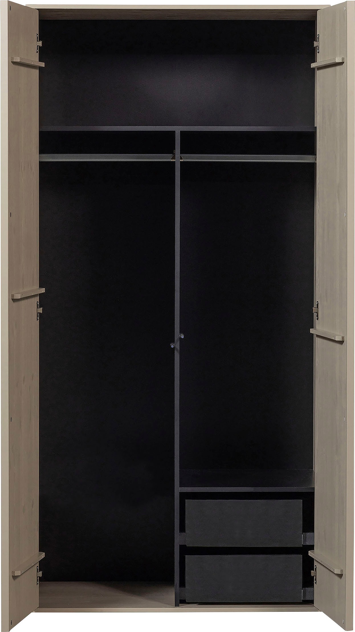 WOOOD Mehrzweckschrank »Daily Garderobenschrank«, mit Push-to-Open Funktion, Höhe 200 cm, Breite 50 oder 100 cm