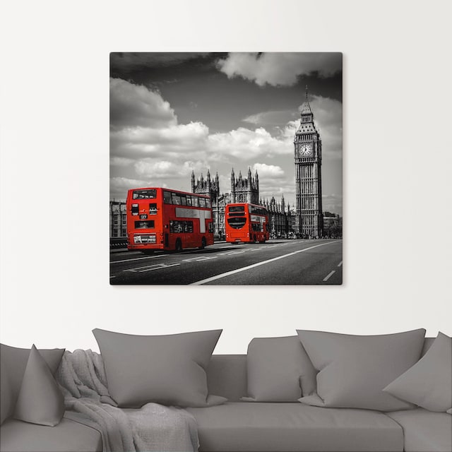 Artland Wandbild »Typisch London«, London, (1 St.), als Alubild,  Leinwandbild, Wandaufkleber oder Poster in versch. Grössen online bestellen  | Jelmoli-Versand