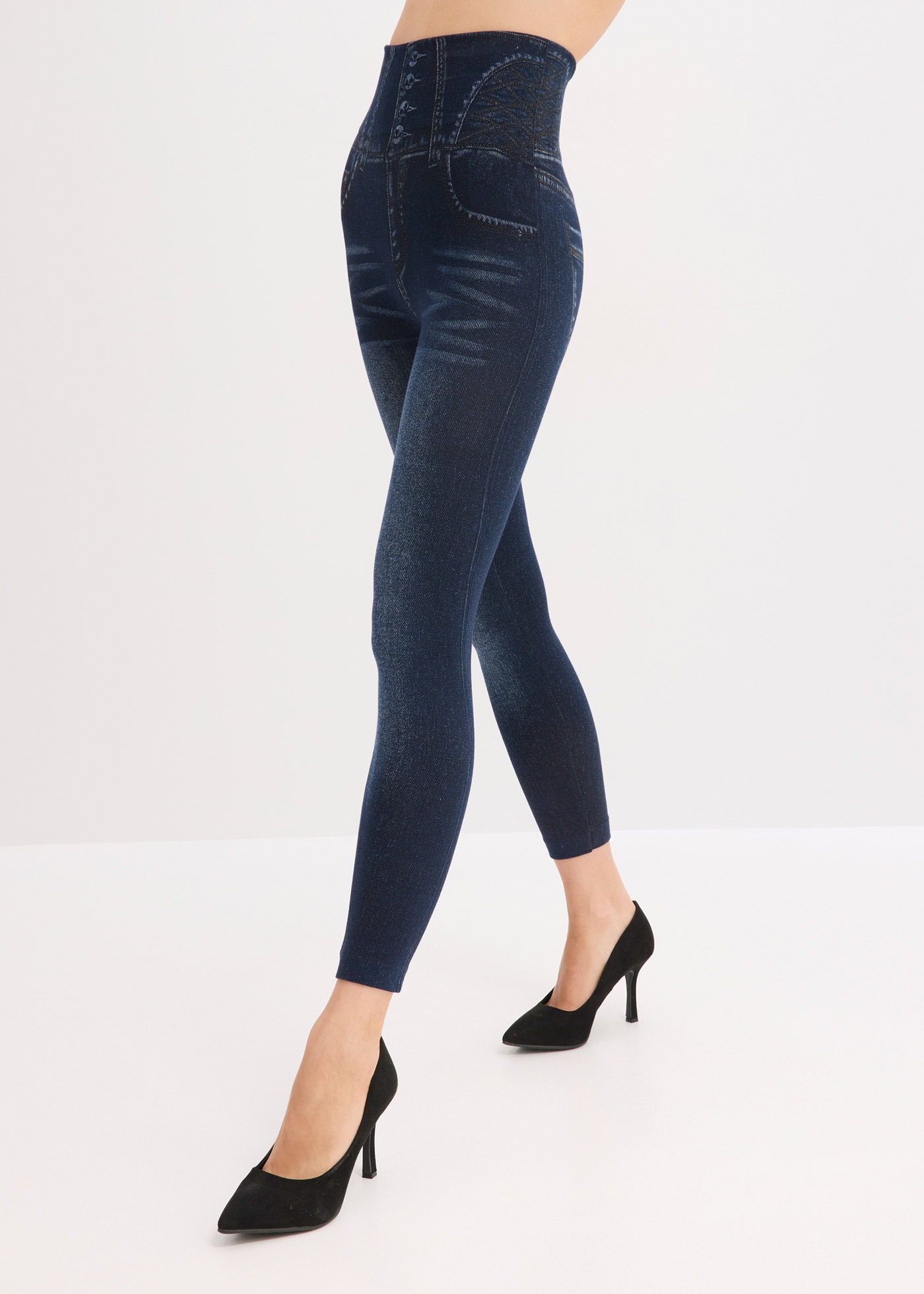 bonprix Shapingleggings »Shape Seamless Leggings Jeansoptik mit starker Formkraft« Shape Seamless Leggings Jeansoptik mit starker Formkraft