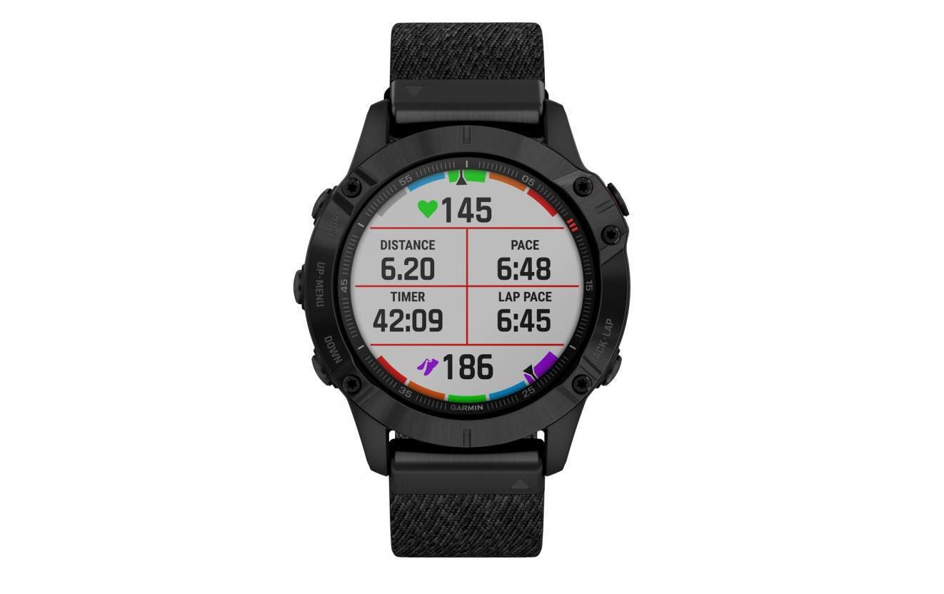 Garmin Fitnessuhr »Fenix 6 Sapphire Black«,)