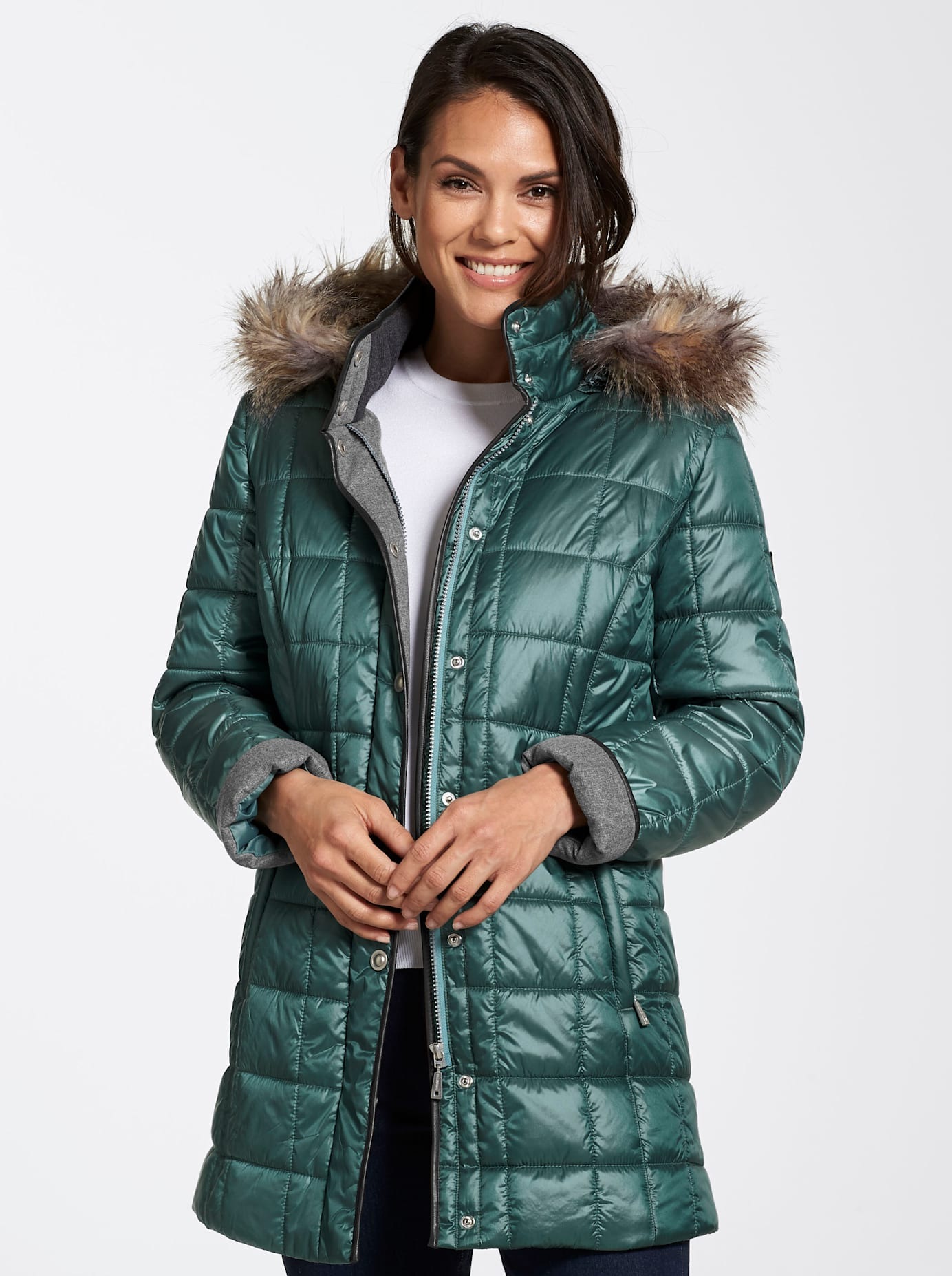 Casual Looks Steppjacke mit Kapuze