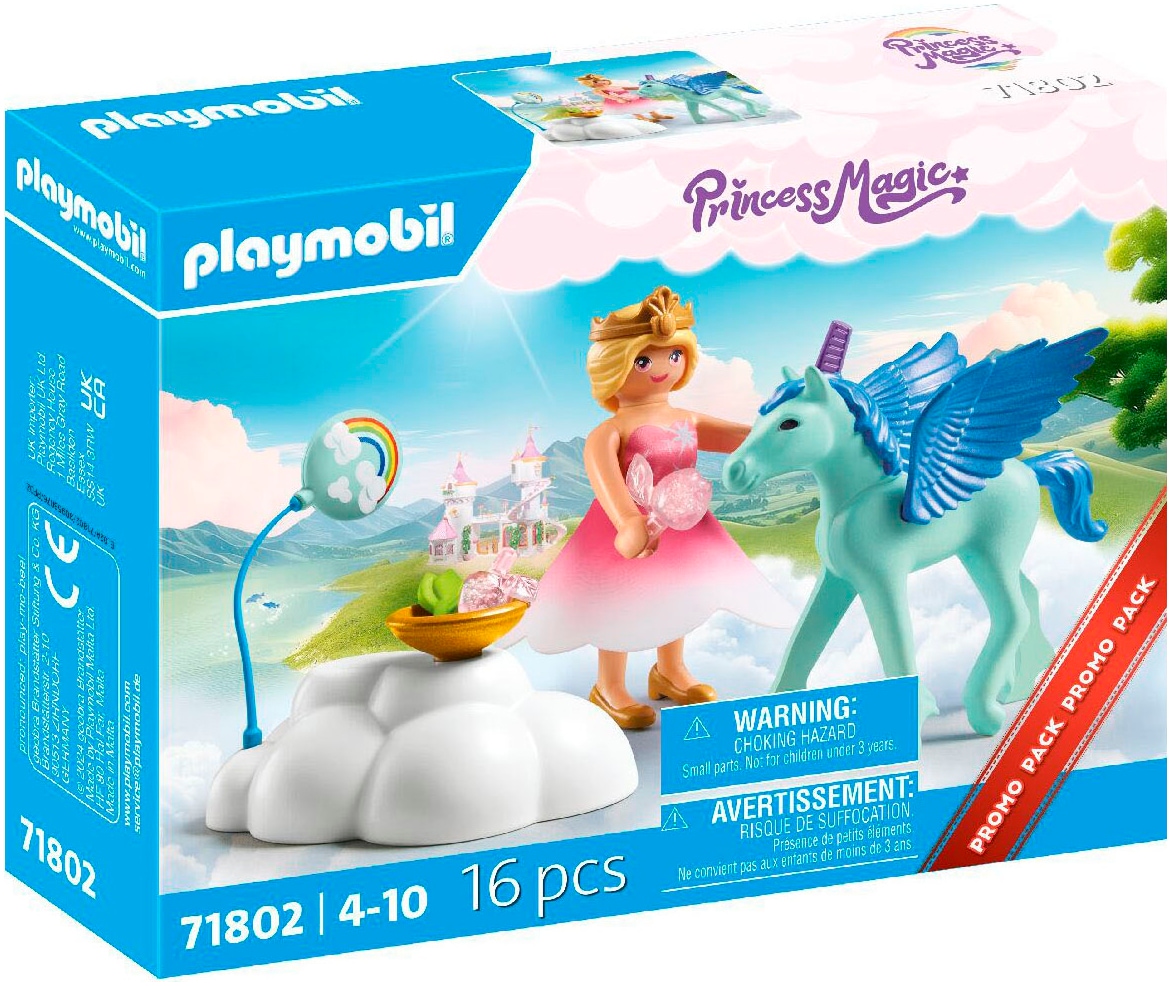 Playmobil Konstruktions-Spielset "Pegasus-Geburtstag (71802), Playmobil Magic" Made in Europe