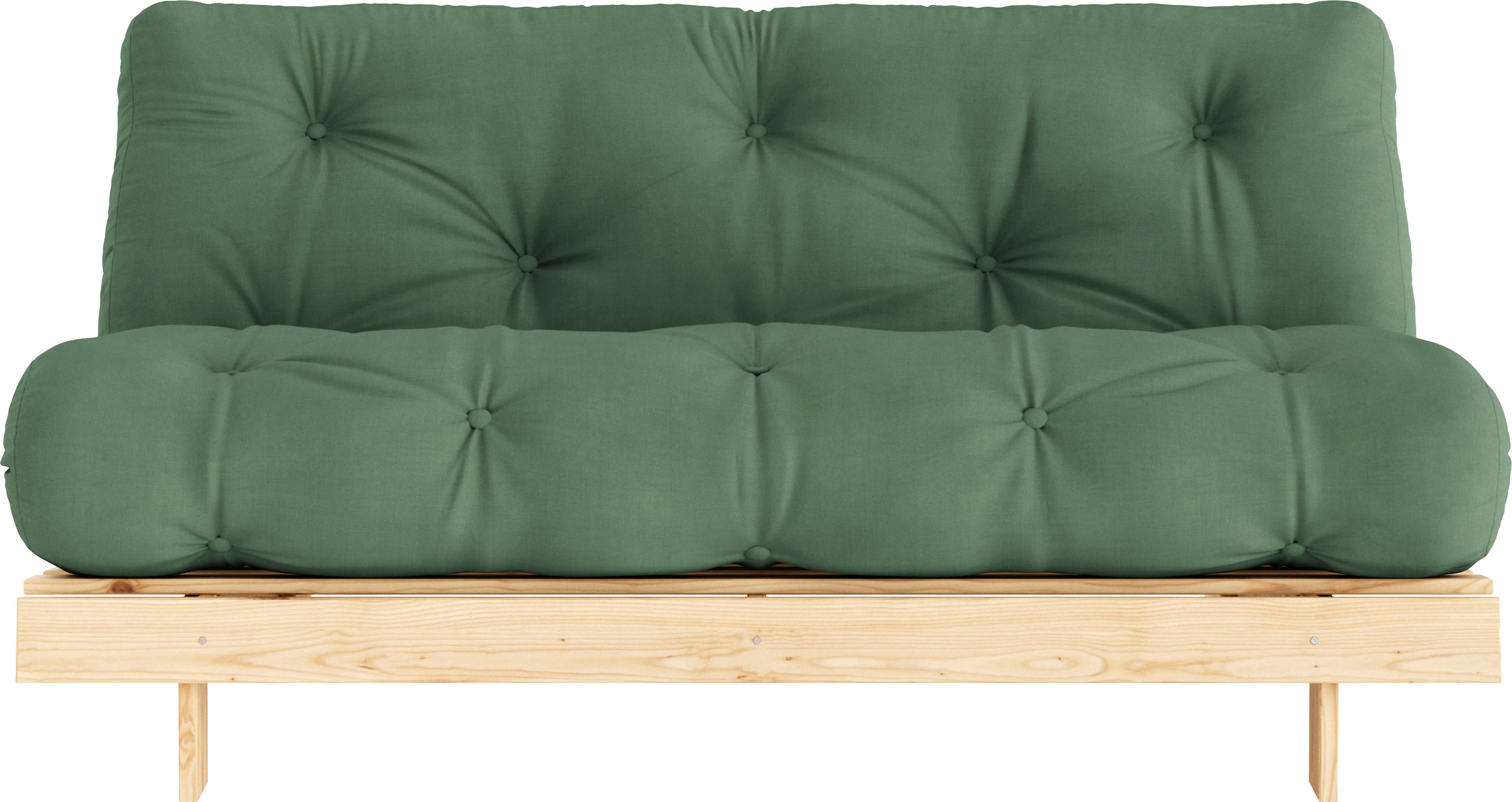 Karup Design Schlafsofa »Roots 160«, (2 St.), Mit Holzstruktur, inkl. Futonmatratze, Liegefläche 160x200 cm