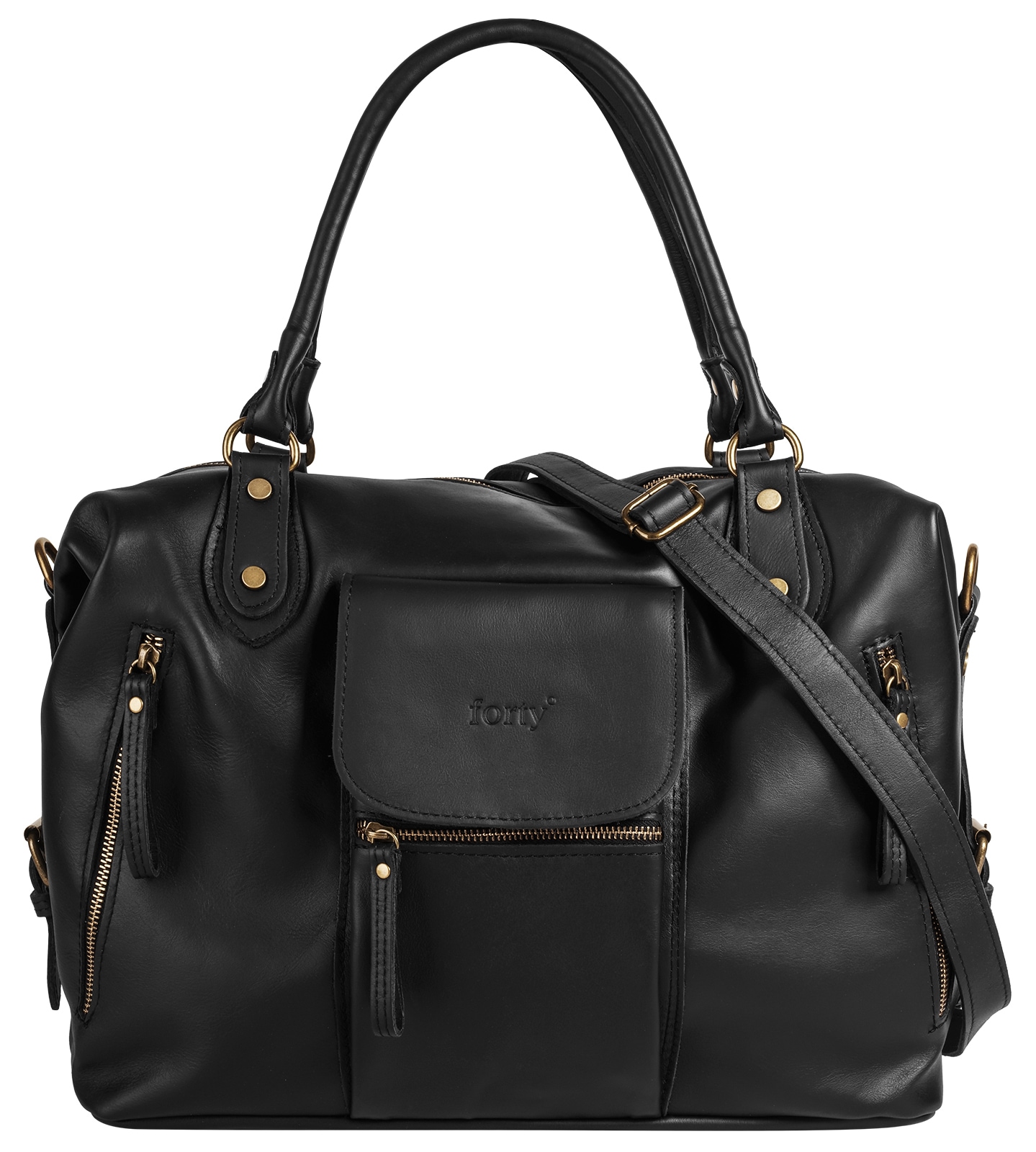 forty° Shopper echt Leder, Made in Italy