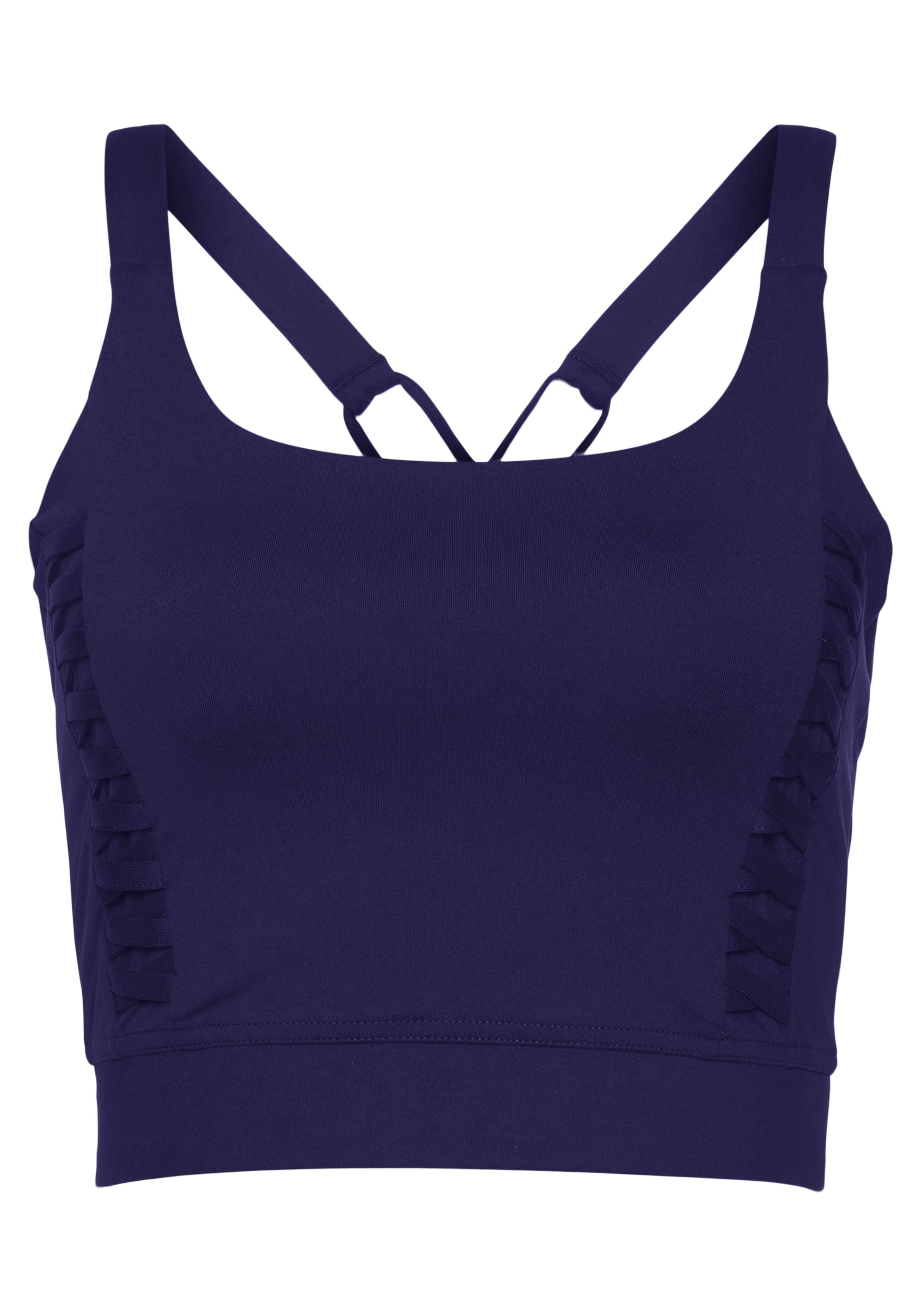 LASCANA ACTIVE Crop-Top, Sporttop mit gekreutzten Trägern und Rundhalsausschnitt