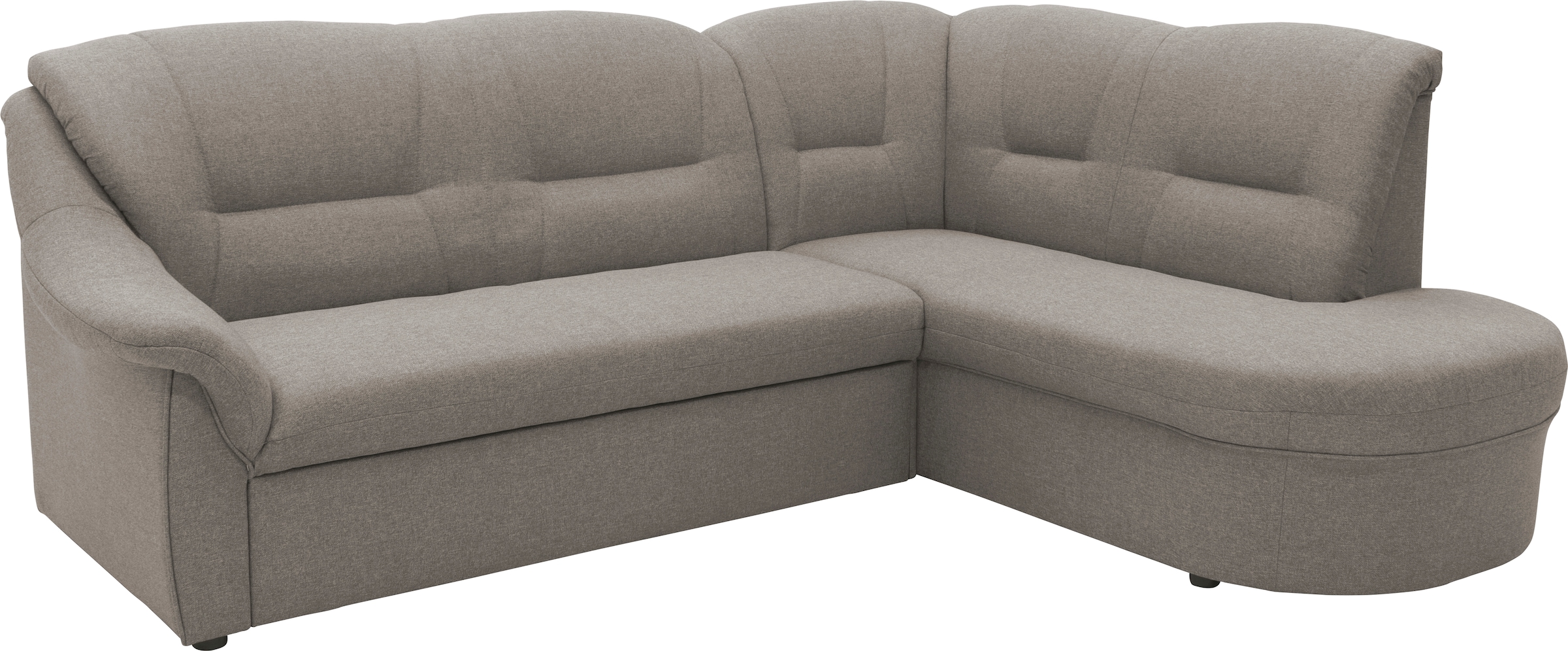 DOMO collection Ecksofa »Faenza für kleine Räume, Stellmasse 232,176cm, komfortabel, L-Form«, mit Ottomane, zeitlos, elegante Armlehnen, wahlweise mit Bettfunktion