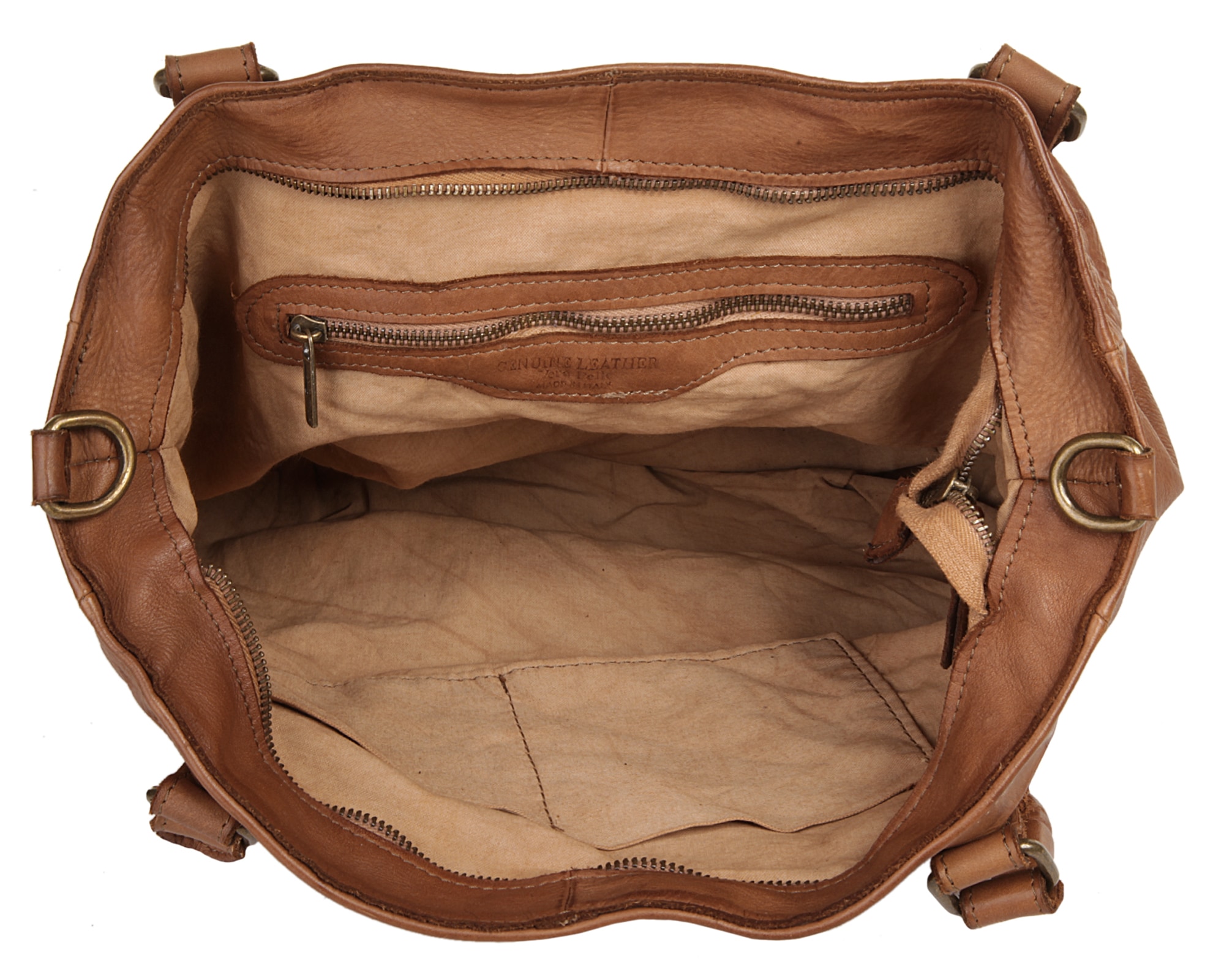 Samantha Look Shopper, echt Leder, Made in Italy