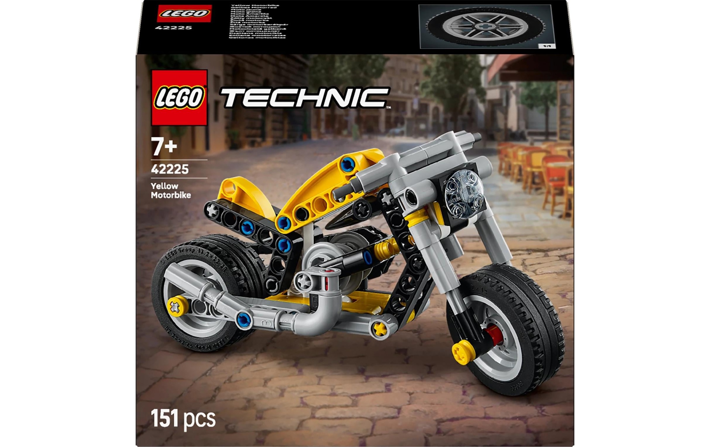 LEGO Konstruktionsspielsteine "Gelbes Motorrad (42225), LEGO Technic"