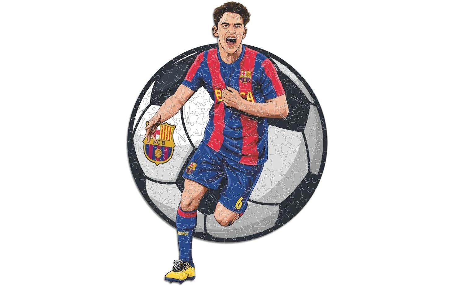 Puzzle »Iconic FC Barcelona – Gavi«, Holzart: Birke (Herkunftsland: China)