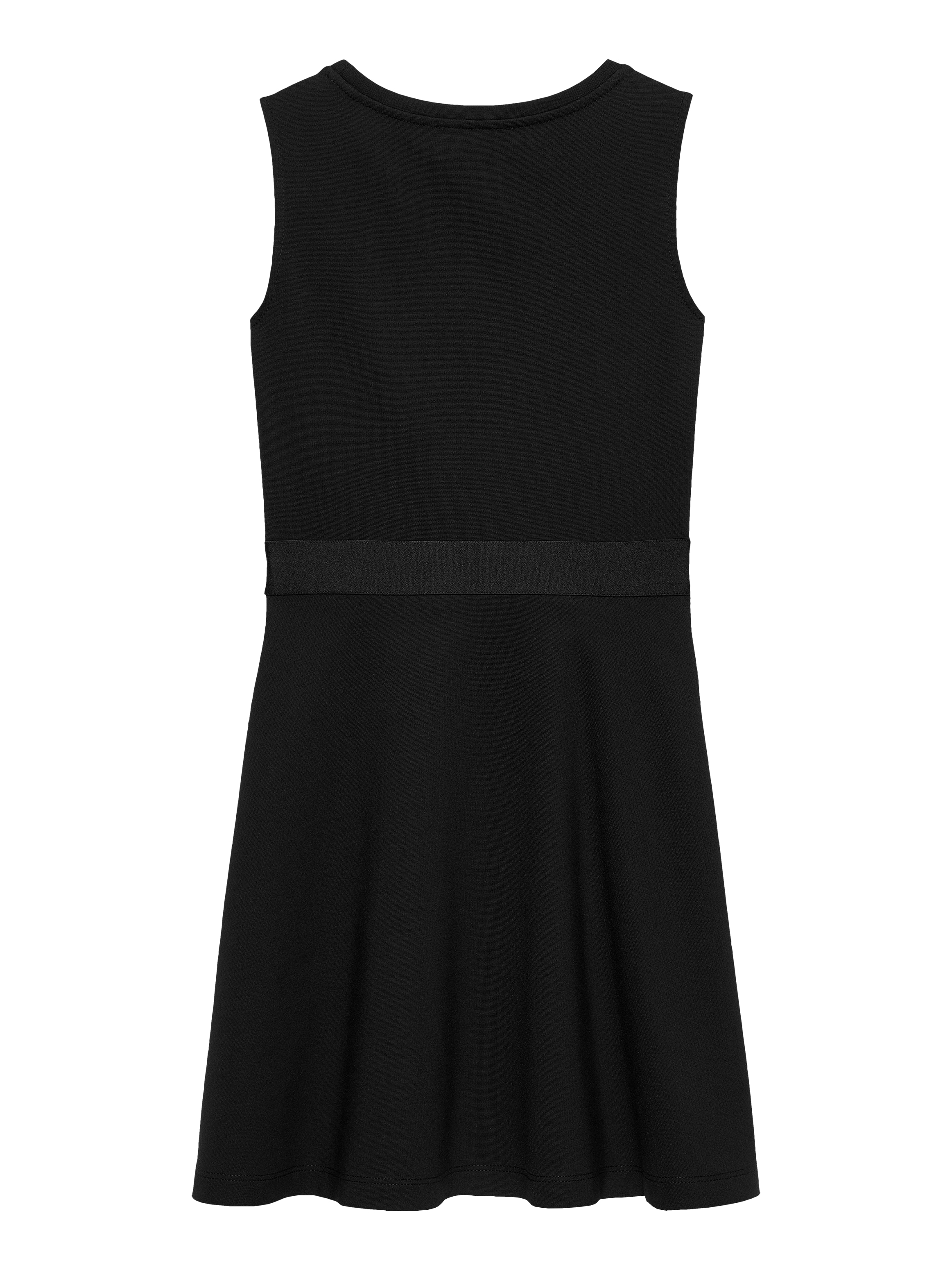 Calvin Klein Jeans Minikleid »FIT FLARE SLEEVELESS PUNTO DRESS«, Logo-Tape-Besatz an der Taille