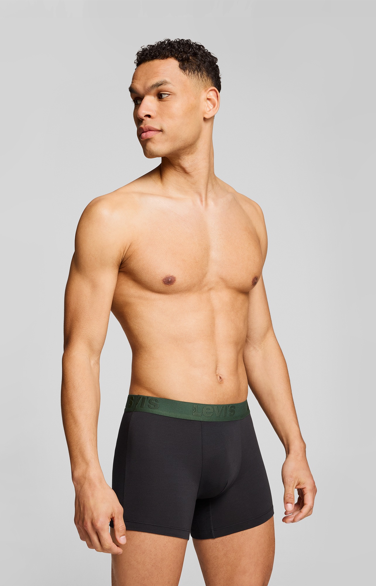 Levi's® Boxershorts »LEVIS MEN PREMIUM BOXER BRIEF 3P«, (3er Pack), mit breitem Logobund