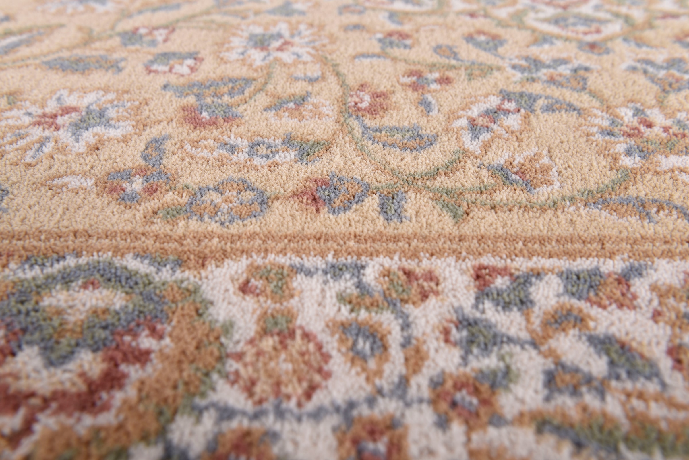 THEKO Wollteppich »Dolna - 859«, rund, 10 mm Höhe, Kurzflor, reine Wolle, Orient-Optik