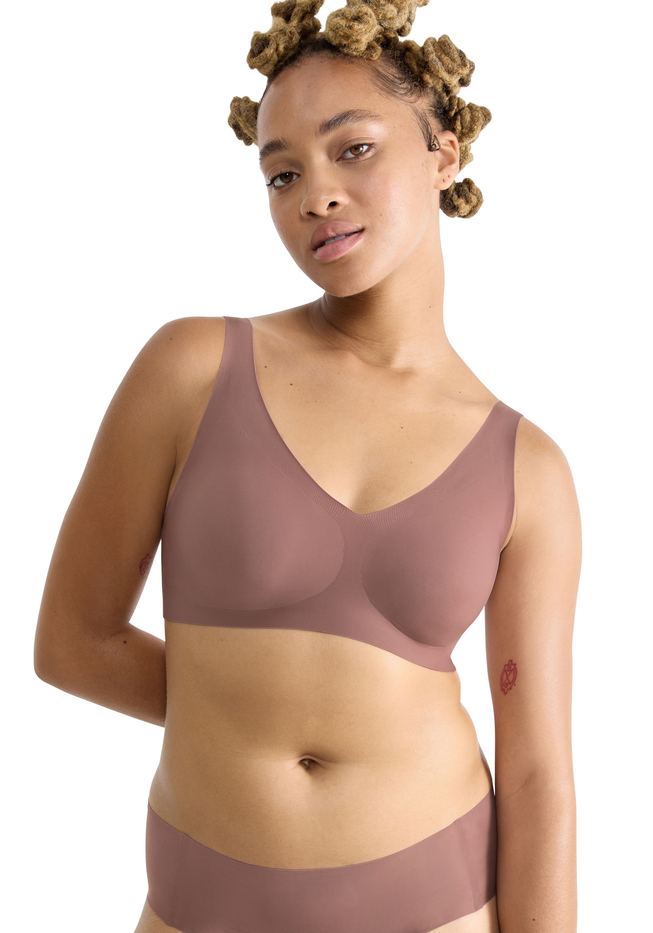 sloggi Bralette »ZERO Feel 2.0« nahtlos, herausnehmbare Pads, Mikrofaser, doppellagig