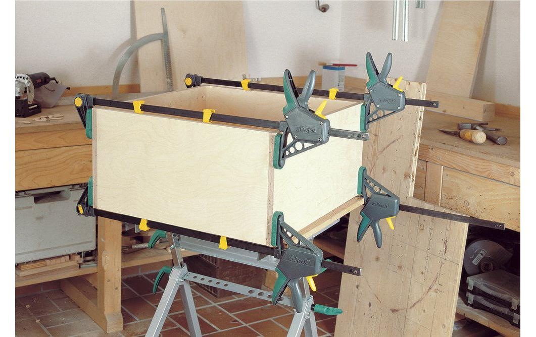 Wolfcraft Schraubzwinge »EHZ PRO 100«, Ausladung 100 mm / Dehnbereich 210 - 710 mm