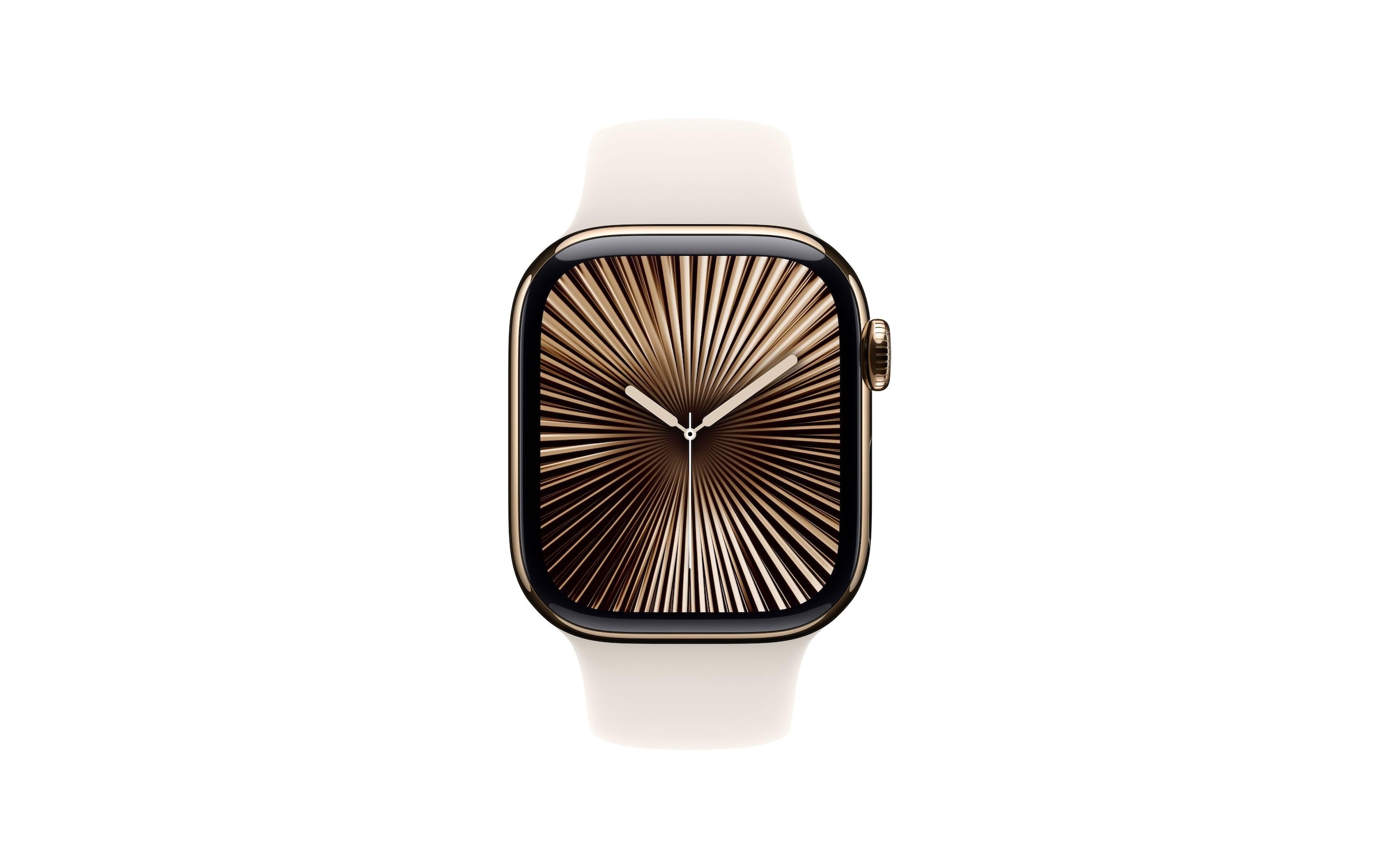 Apple Watch Series 10 Titan, 42 mm, GPS + Cellular, Sport Band S/M, Goldfarben