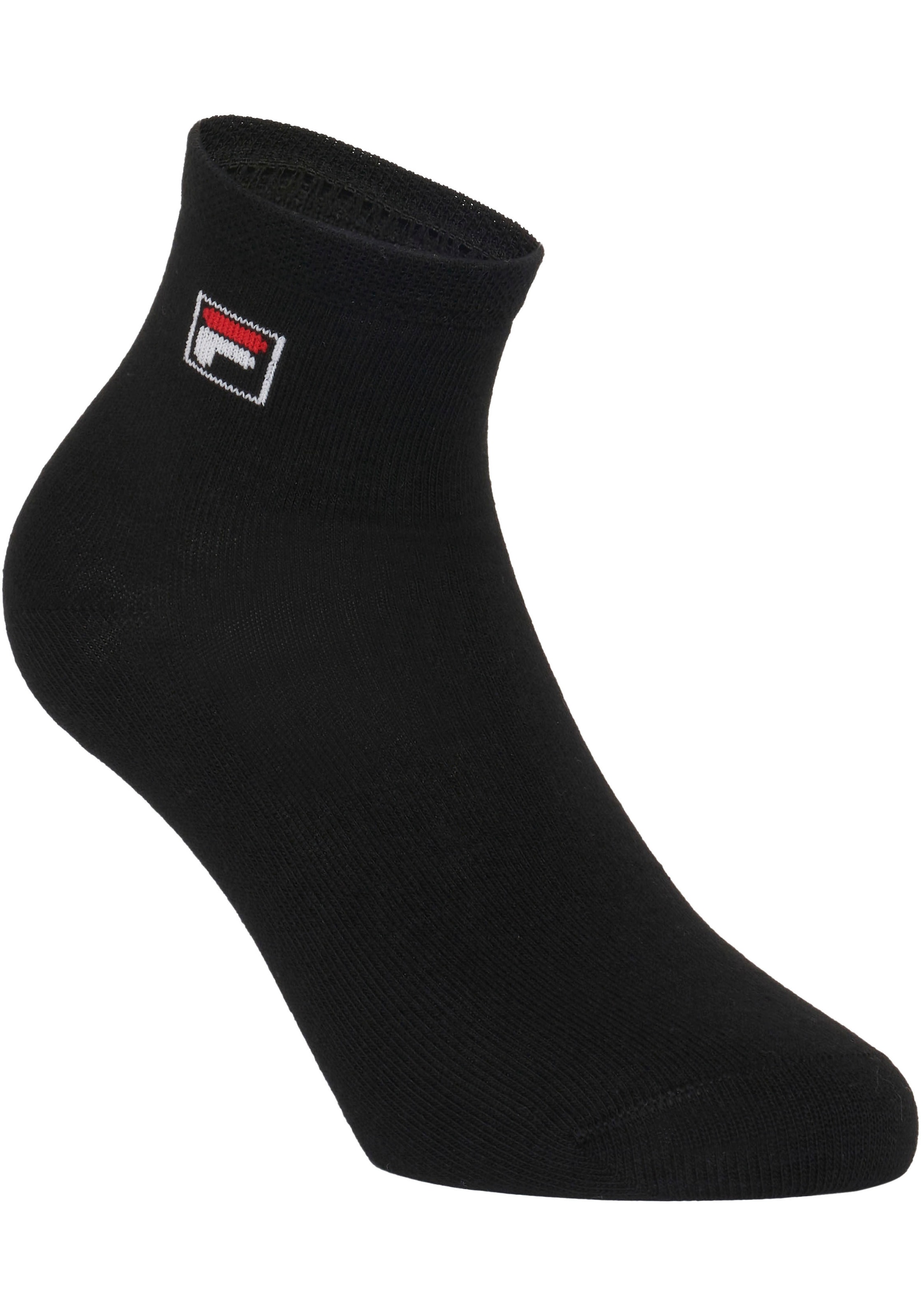 Fila Kurzsocken, (3er Pack), mit eingestrickem Logo