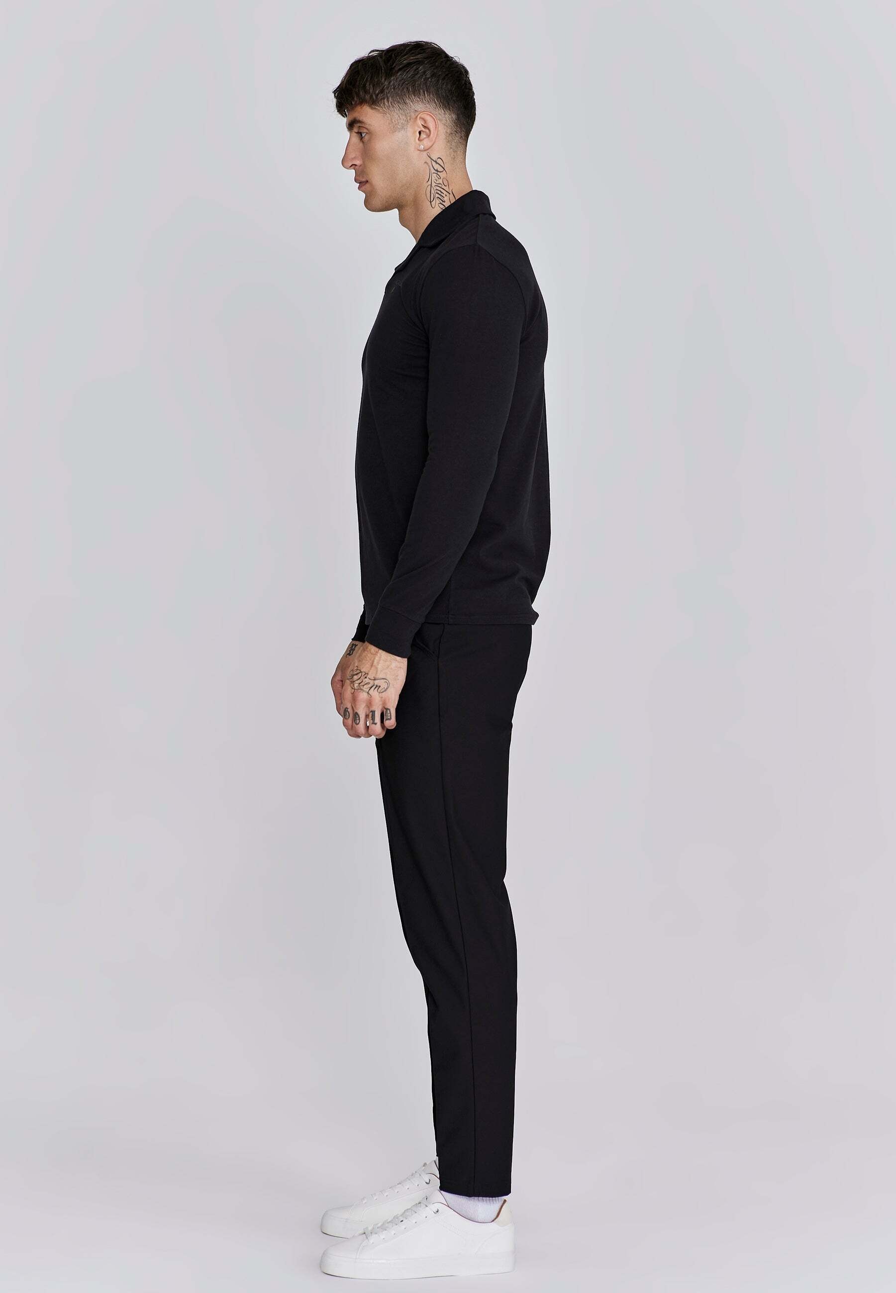 Siksilk Langarm-Poloshirt »Siksilk Langarmpolo T-Shirt and Shorts Set«