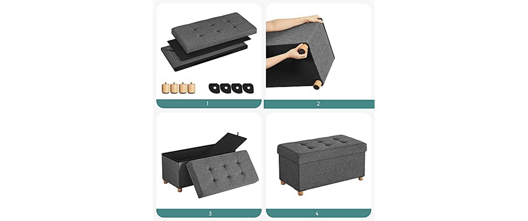 SONGMICS Truhe »76 x 38 x 40 cm«