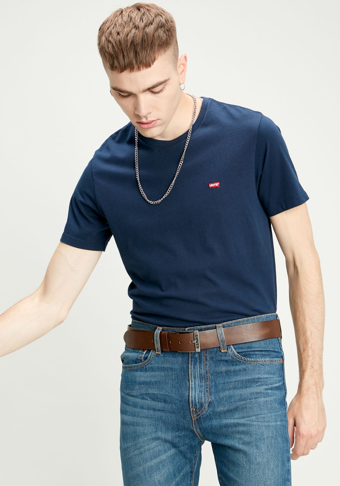 Levi's® Ledergürtel »NEW DUNCAN«, mit Logoprägung auf der Schliesse