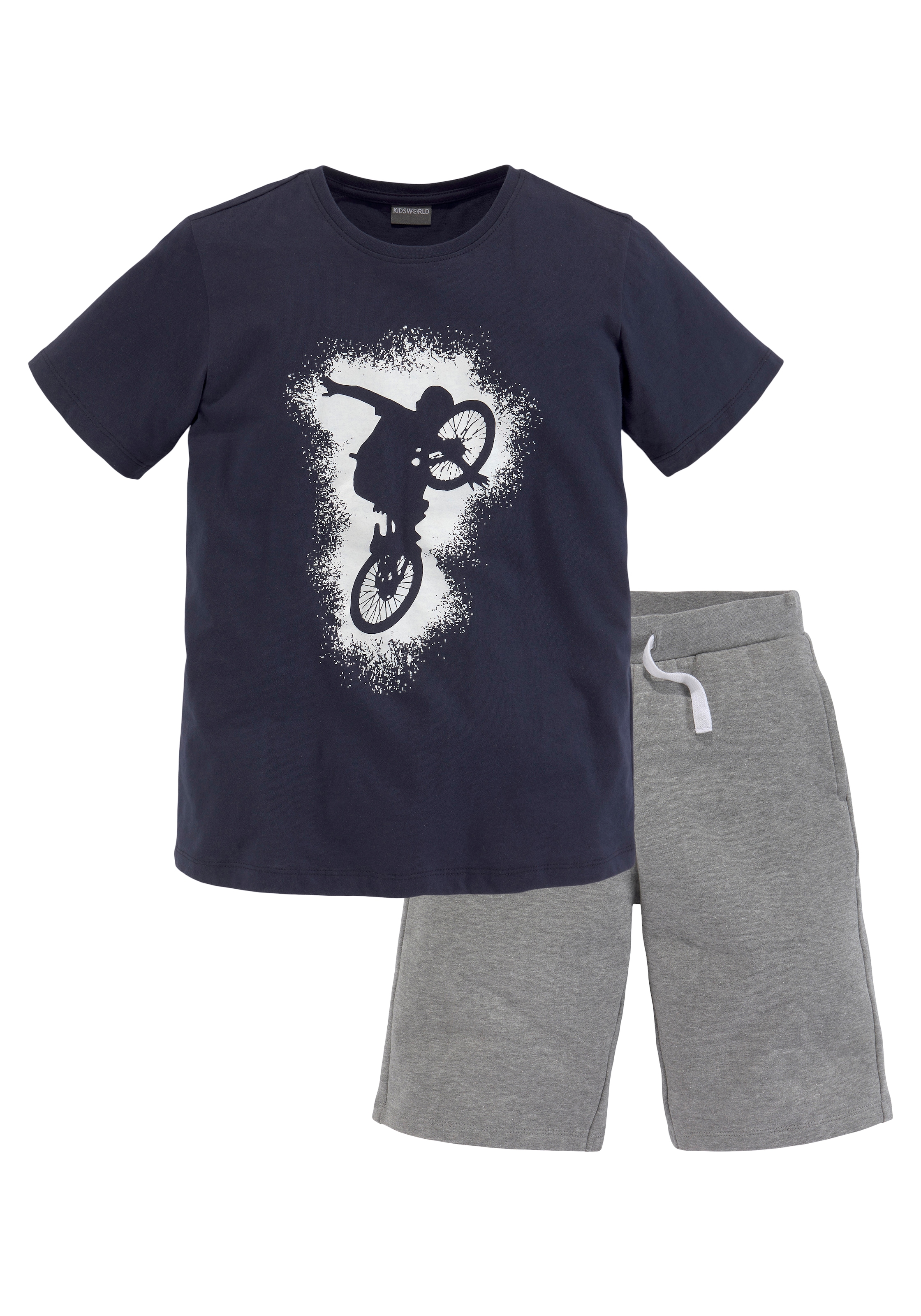 KIDSWORLD T-Shirt & Sweatbermudas, (Set, 2 tlg.), BIKER acheter