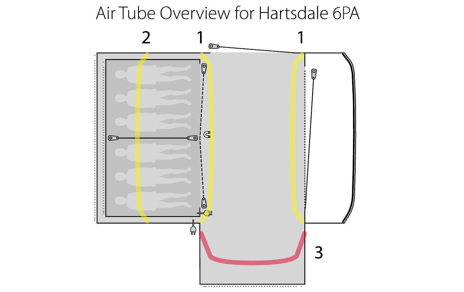 Outwell Tunnelzelt »Hartsdale 6PA«, 6 Personen