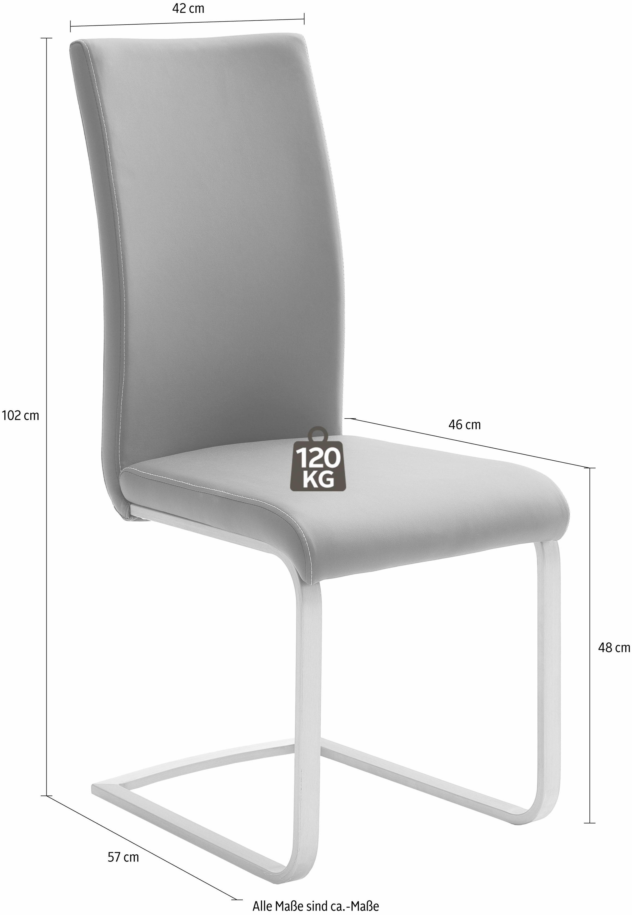 MCA furniture Freischwinger »Paulo 1«, bis online | Stuhl 120 4 Jelmoli-Versand kg belastbar Kunstleder, St., shoppen (Set)