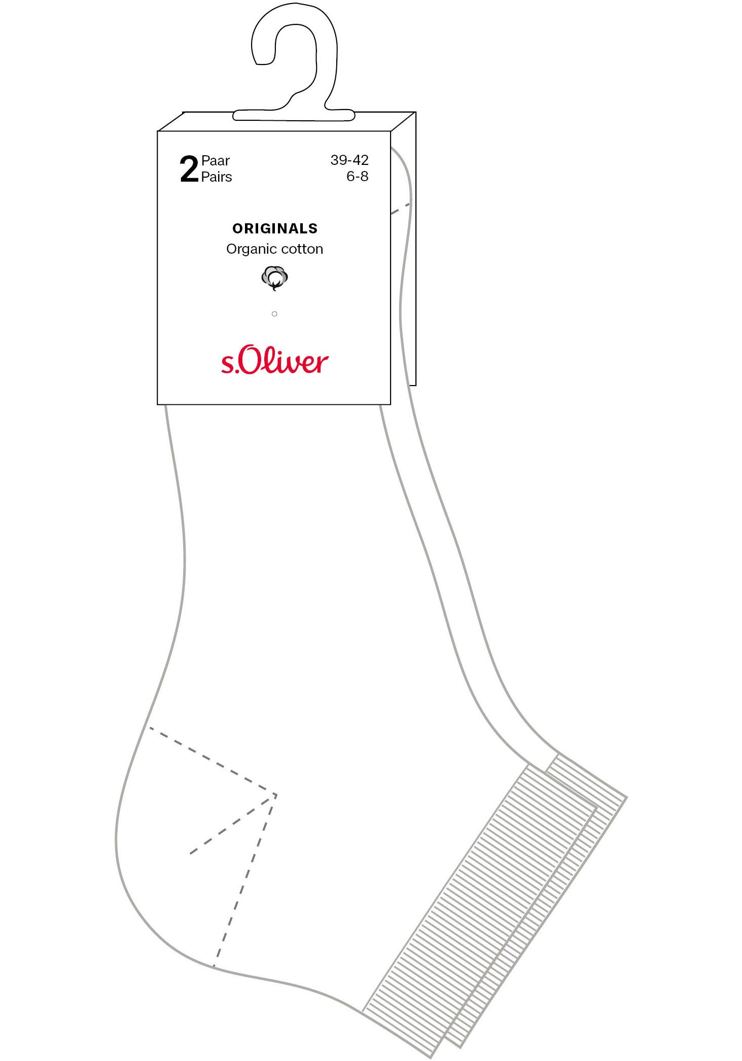 s.Oliver Kurzsocken »originals«, (6 Paar), mit weichem Bund