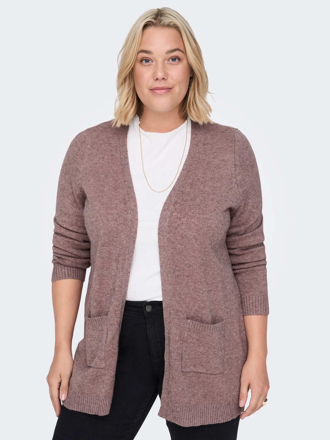 ONLY CARMAKOMA Strickjacke »CARESLY L/S OPEN CARDIGAN NOOS KNT«