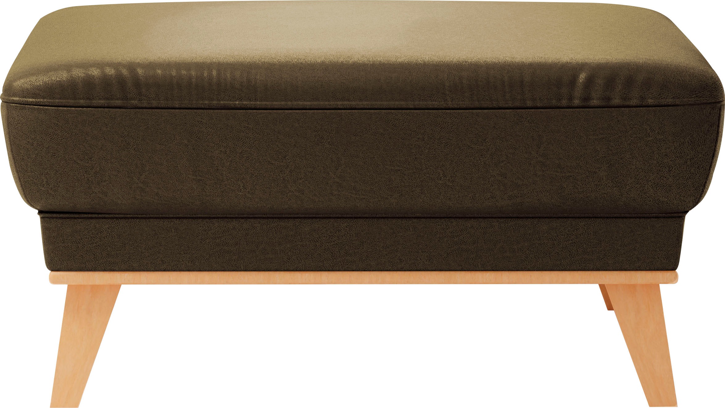 sit&more Polsterhocker »Lavida«, Mit elegantem Holzrahmen