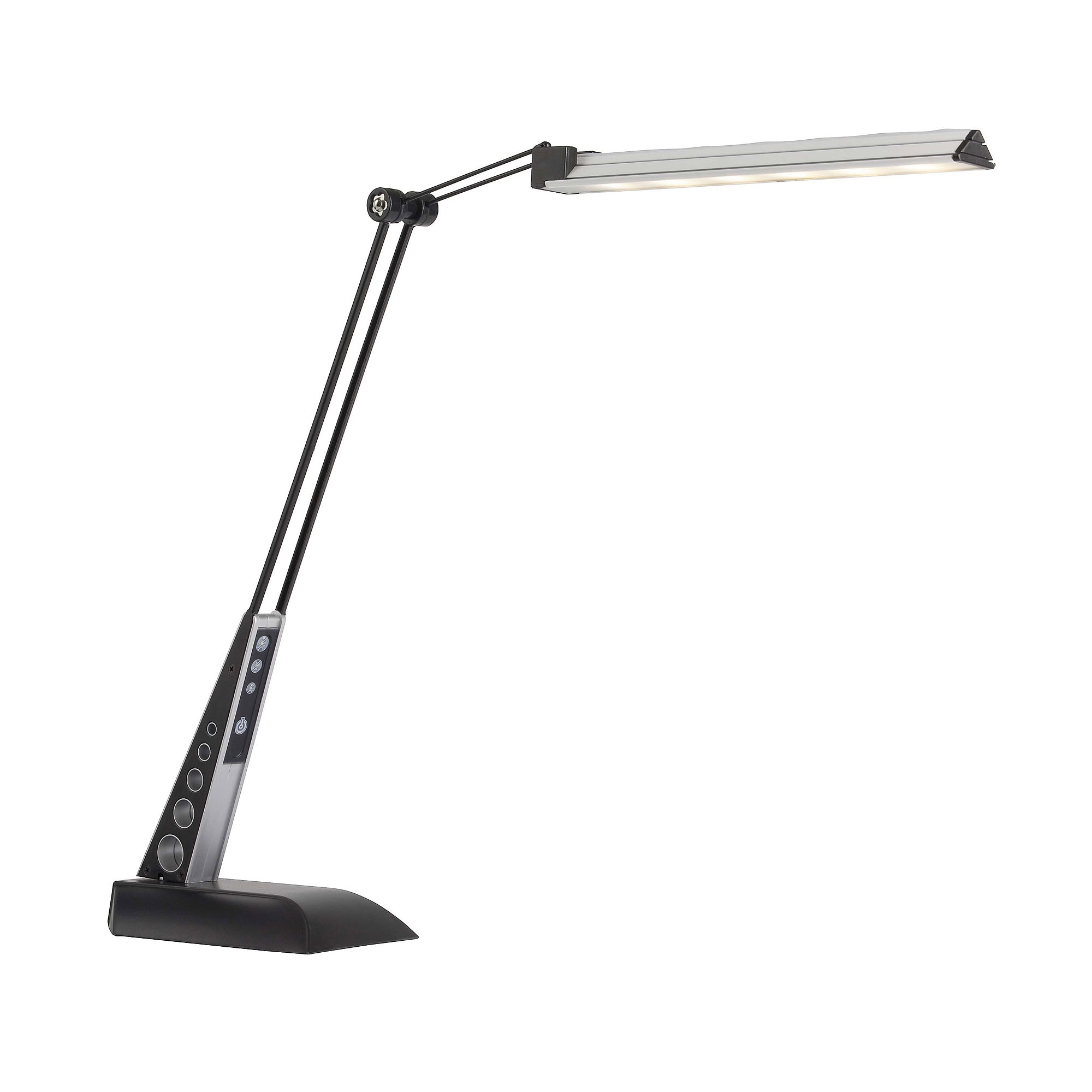 Tischleuchte »Jaap«, 1 flammig, LED Schreibtischlampe schwarz/chrom