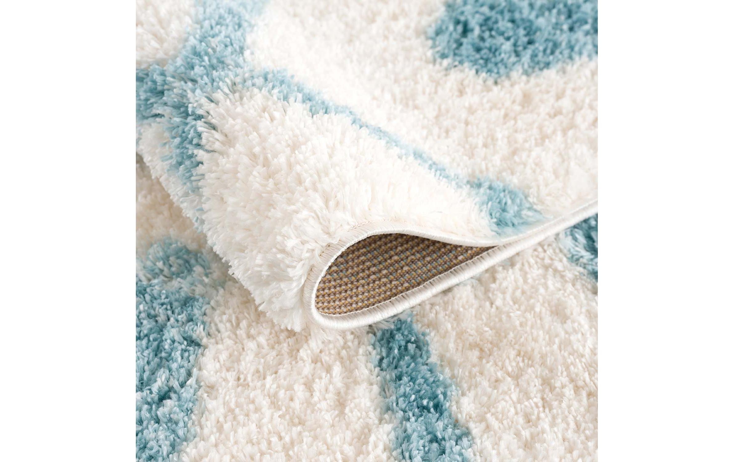 Teppich »Pulpy blue/white«, quadratisch