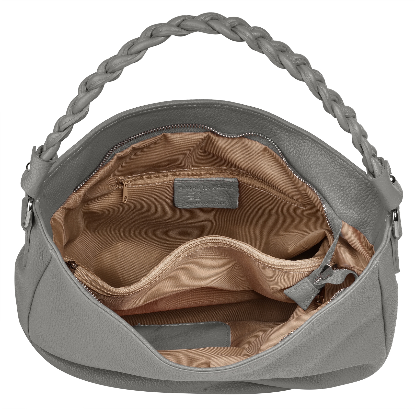 Samantha Look Henkeltasche, echt Leder, Made in Italy