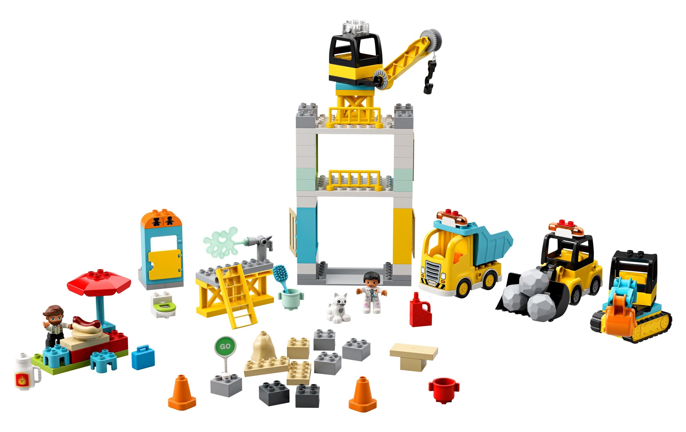 LEGO® Spielbausteine »Grosse Baustelle mit Licht«