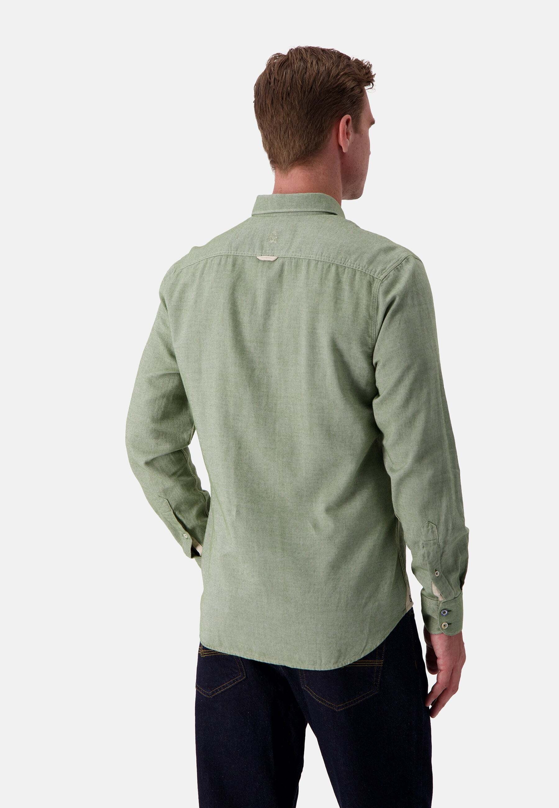 colours & sons Langarmhemd »colours & sons Langarmhemd Shirt Brushed Twill«