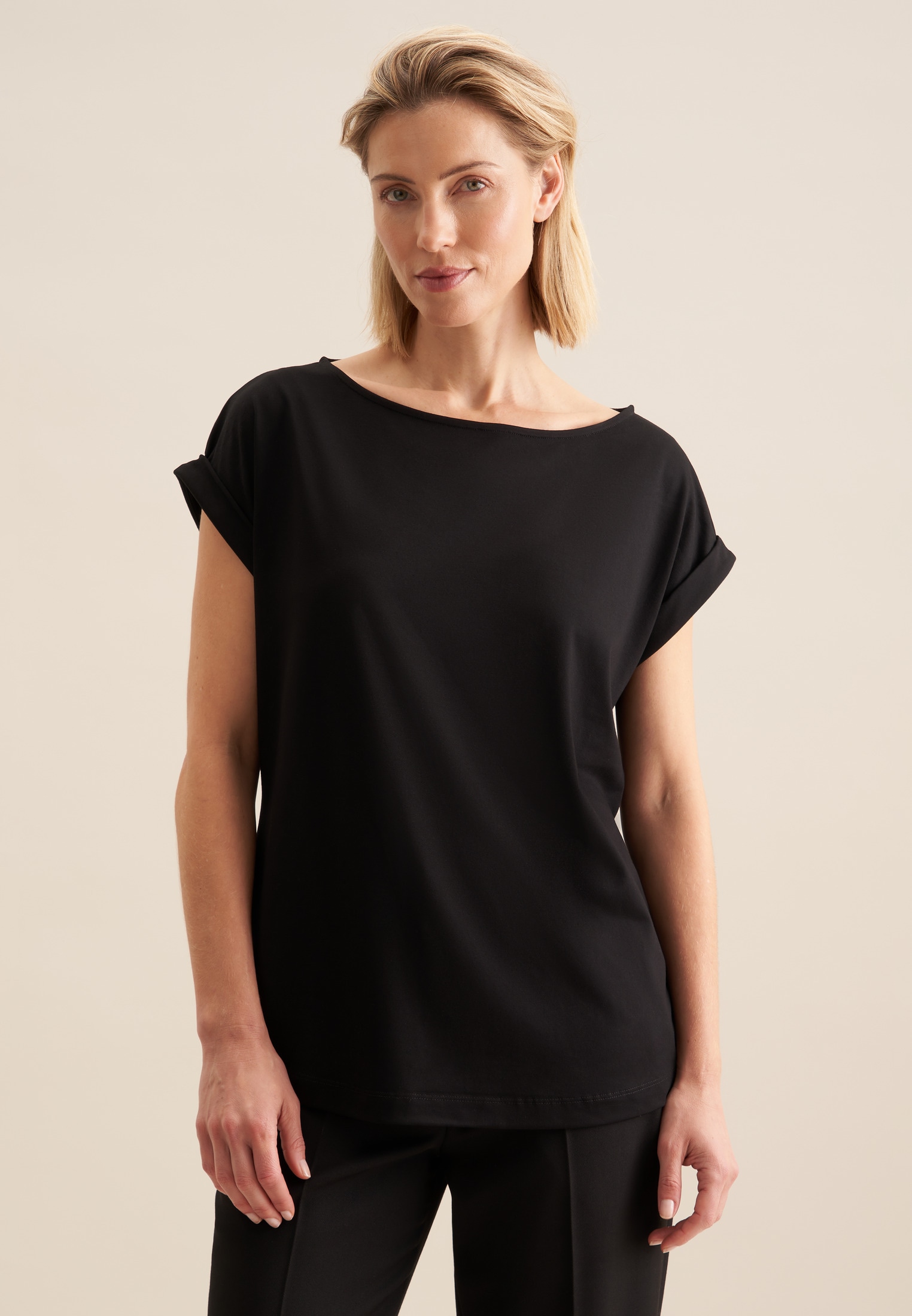 seidensticker Klassische Bluse »Schwarze Rose« Ohne Arm Uni