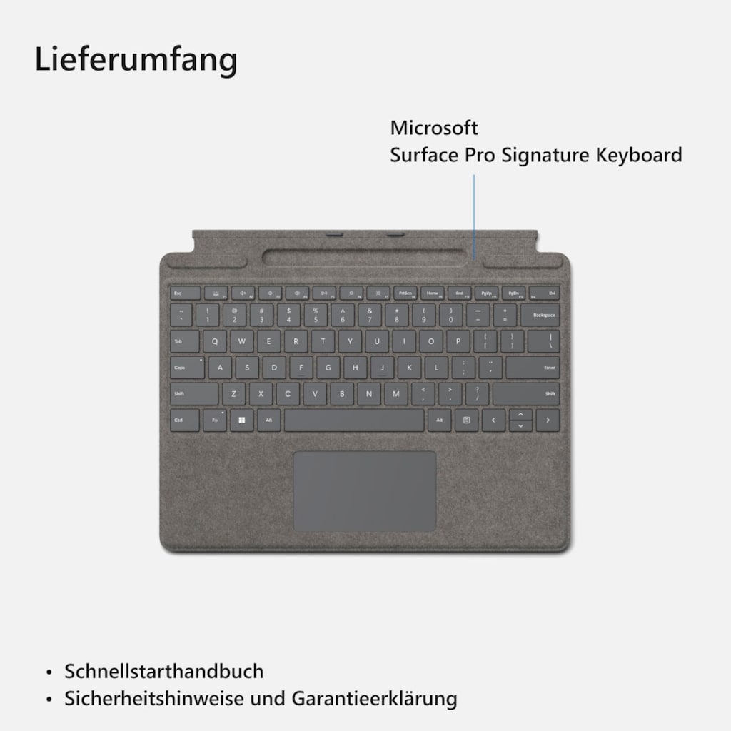 Microsoft Tastatur »Signature«, (Touchpad-Multimedia-Tasten)