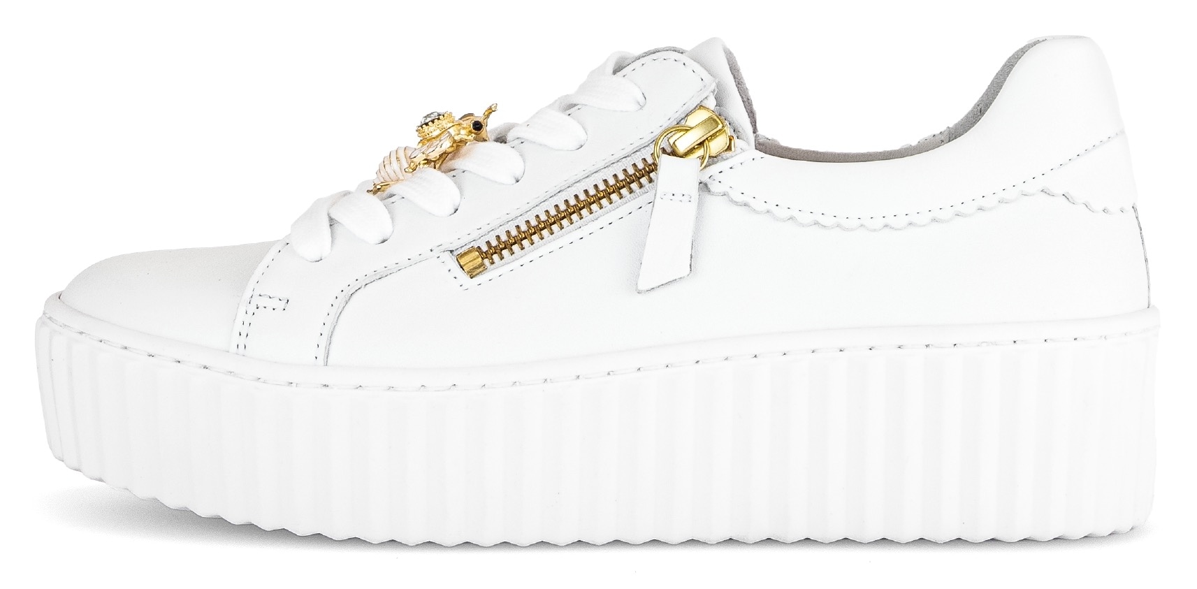 Gabor Plateausneaker, Freizeitschuh, Halbschuh, Schnürschuh mit modischem Schmuckelement