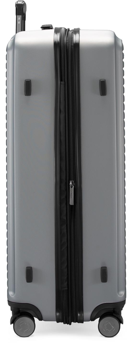 Hauptstadtkoffer Hartschalen-Trolley »Mitte, silberfarben, 77 cm«, 4 Rollen, Hartschalen-Koffer Reisegepäck TSA Schloss Volumenerweiterung
