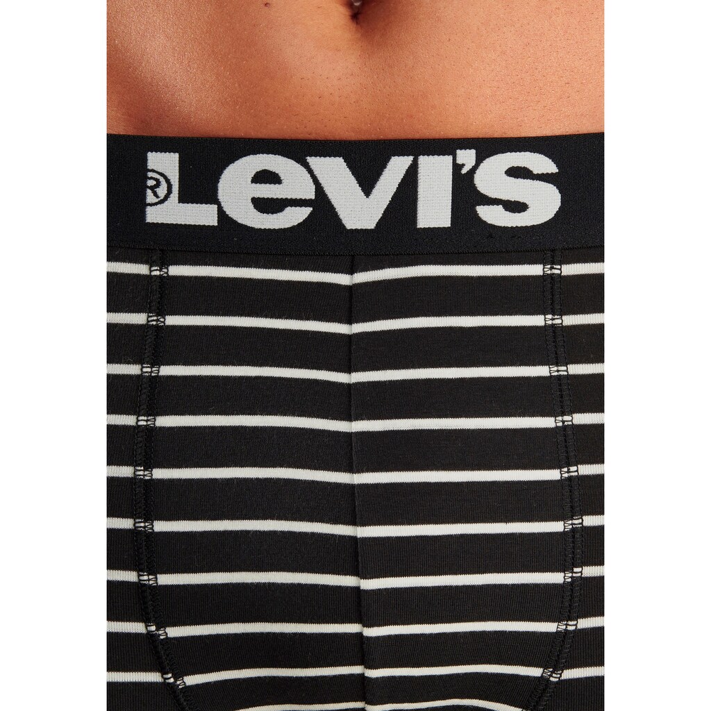 Levi's® Boxer, (Packung, 2 St.), Streifen und Uni