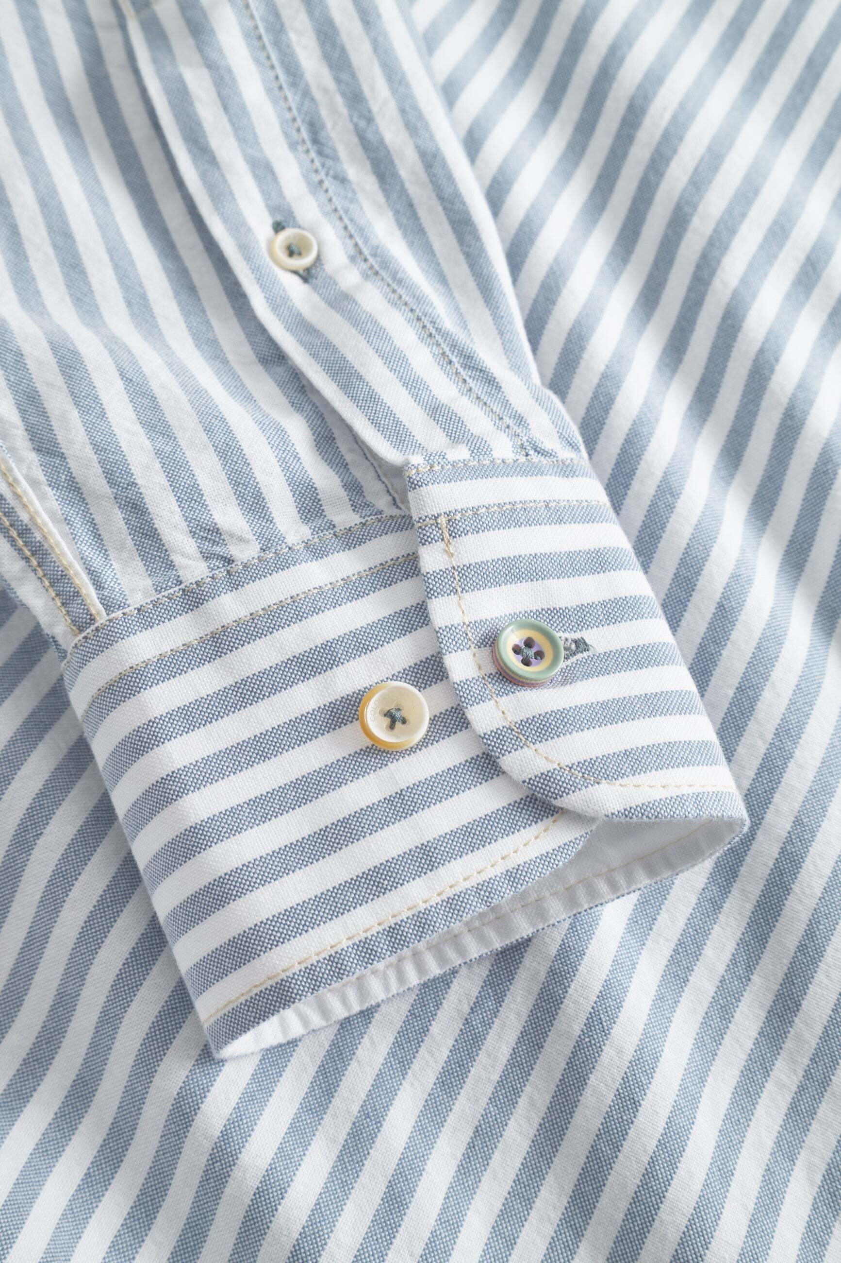 colours & sons Langarmhemd »colours & sons Langarmhemd Shirt-Soft Oxford Stripes«