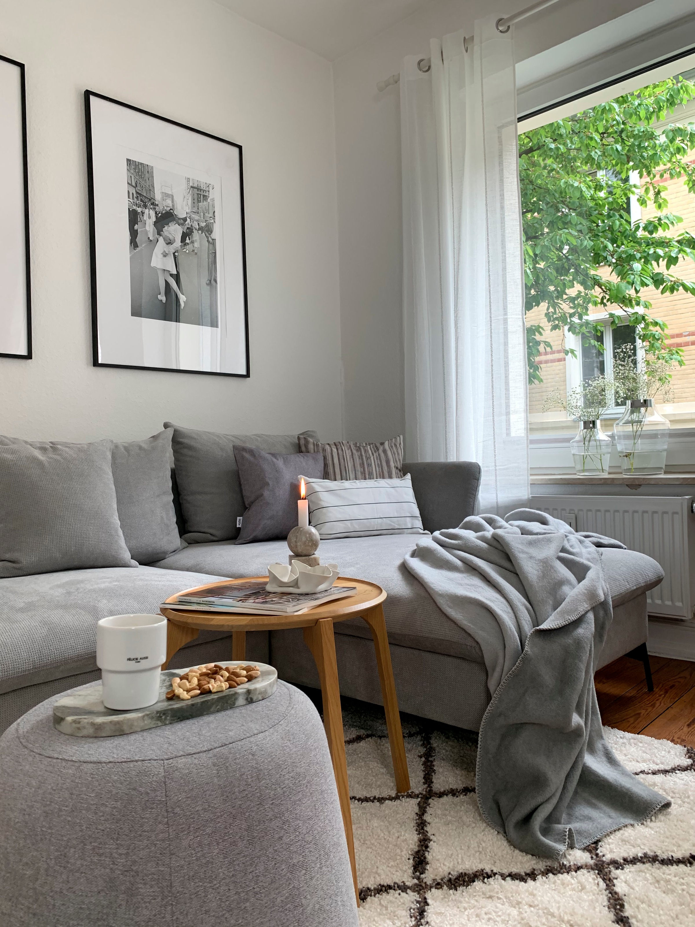 andas Ecksofa »LIVORNO,258 cm, L-Form,«, Schlaffunktion u. Bettkasten (139/224cm), Samt, Struktur, Webstoff