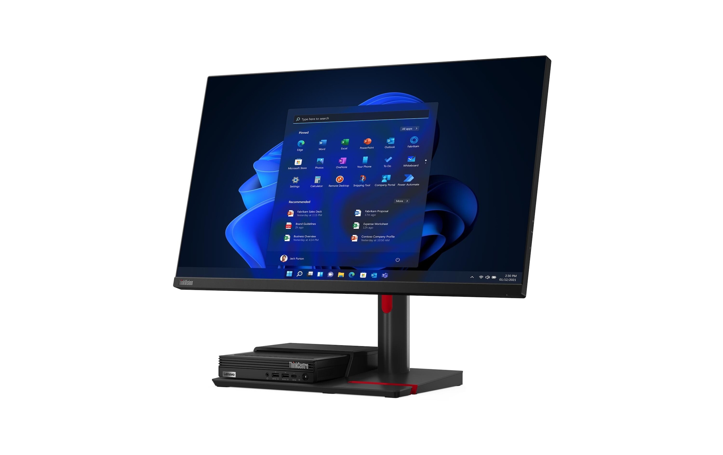 Lenovo LED-Monitor »ThinkCentre Tiny-in-One Flex 27i«, 68,58 cm/27 Zoll, 1920 x 1080 px, Full HD, 6 ms Reaktionszeit, 60 Hz