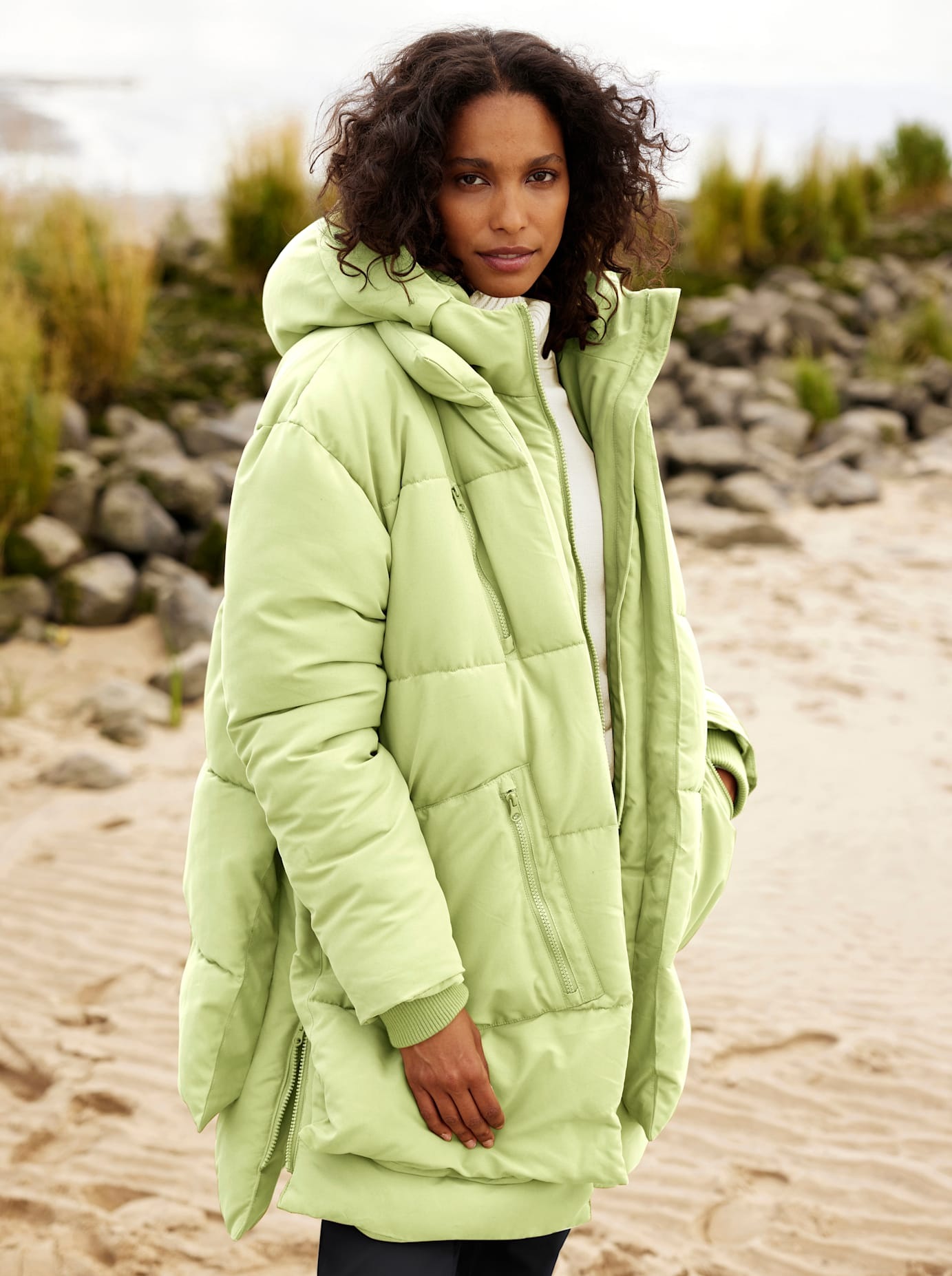 Inspirationen Steppjacke mit Kapuze