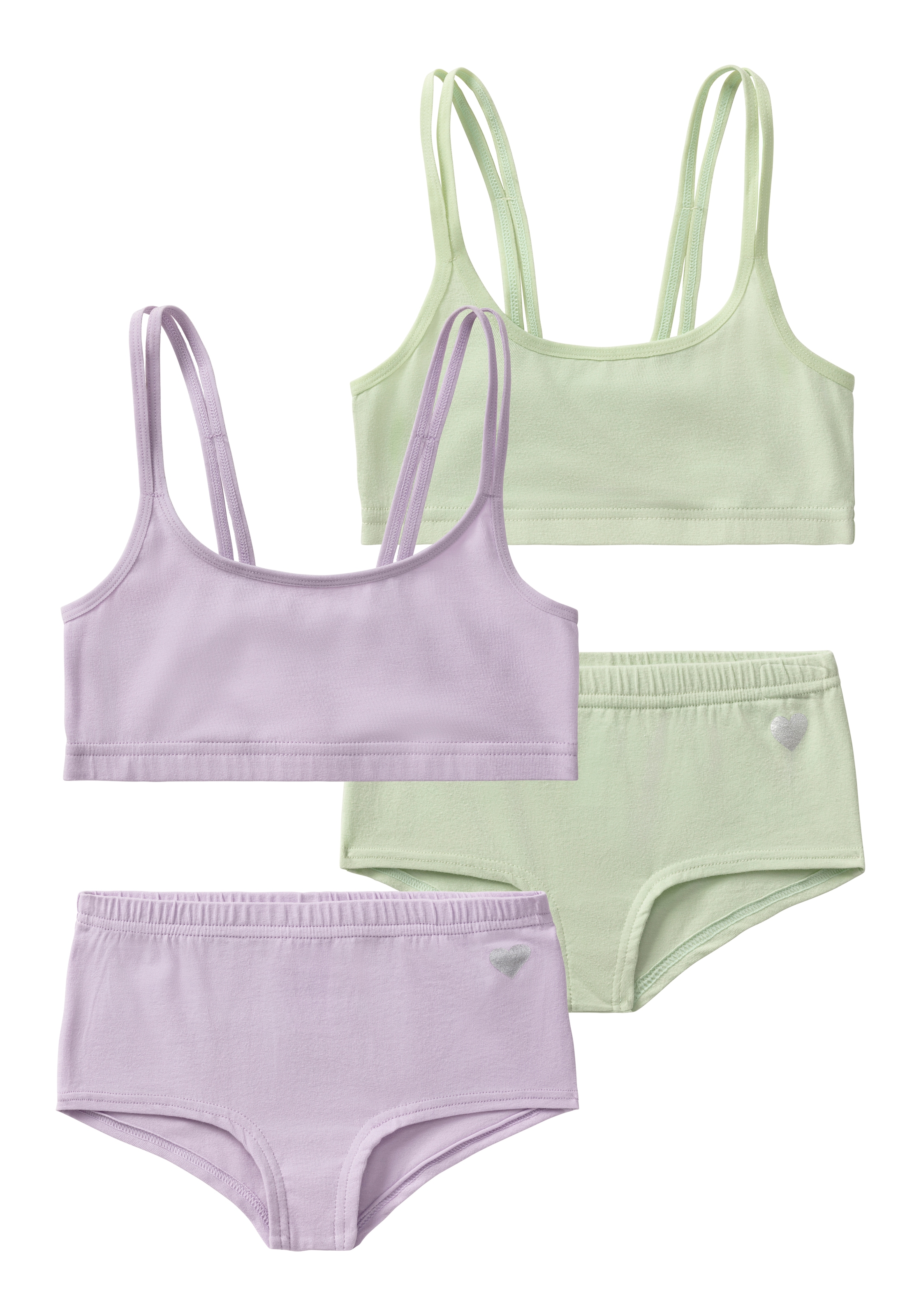 Buffalo Set: Bustier Packung, mit Panty, 4 Stk. klassisch in schlichtem Design