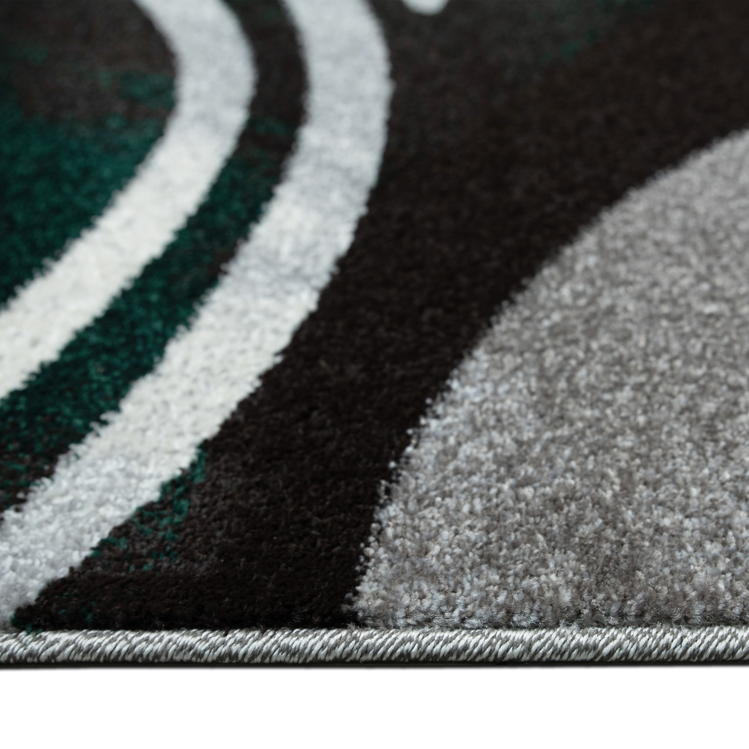 my home Teppich »Joas«, rechteckig, 9 mm Höhe, besonders weicher Kurzflor in modernem Wellen Muster, leichter Glanz