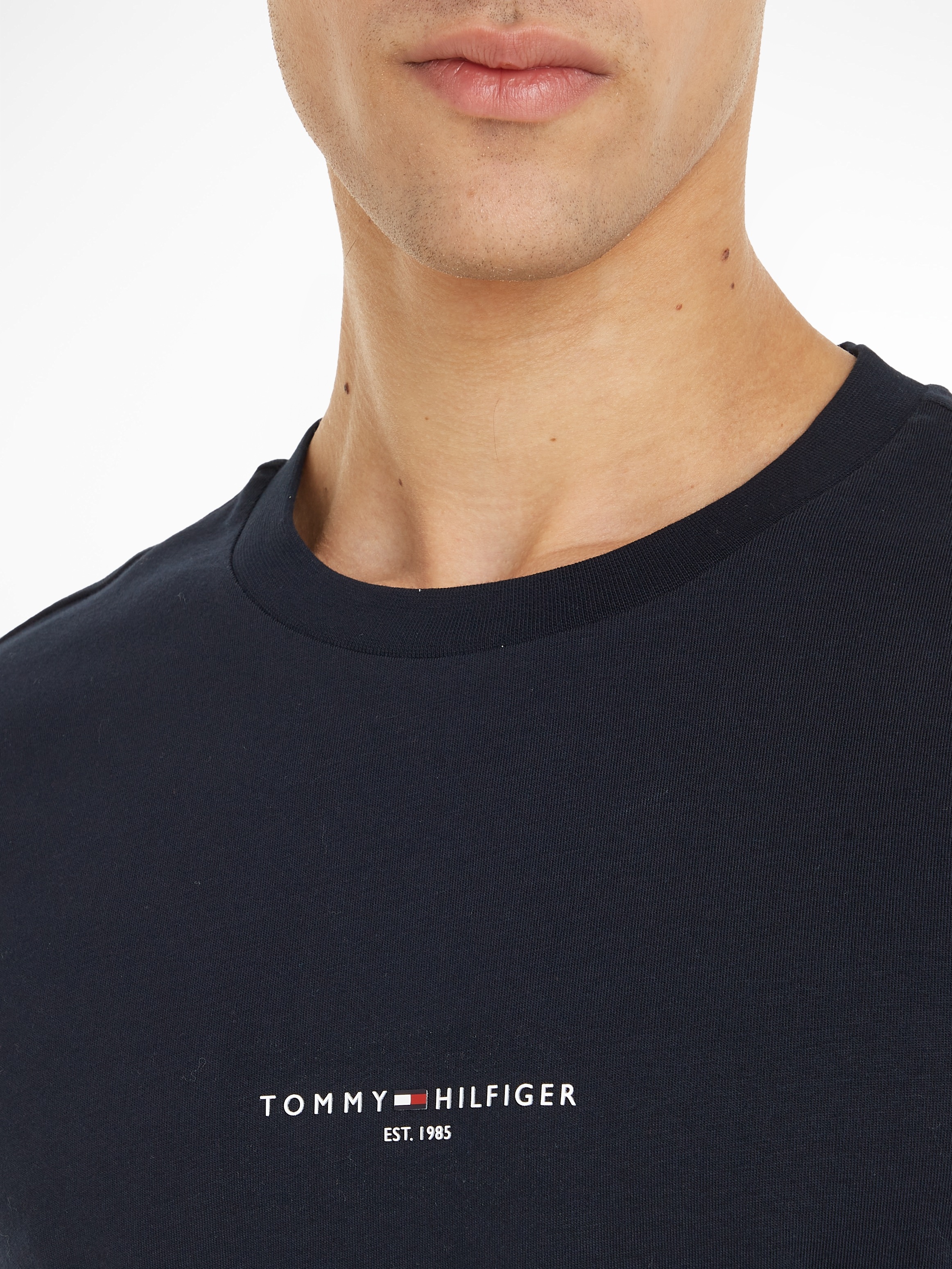 Tommy Hilfiger T-Shirt »TOMMY LOGO TIPPED TEE« online kaufen |  Jelmoli-Versand