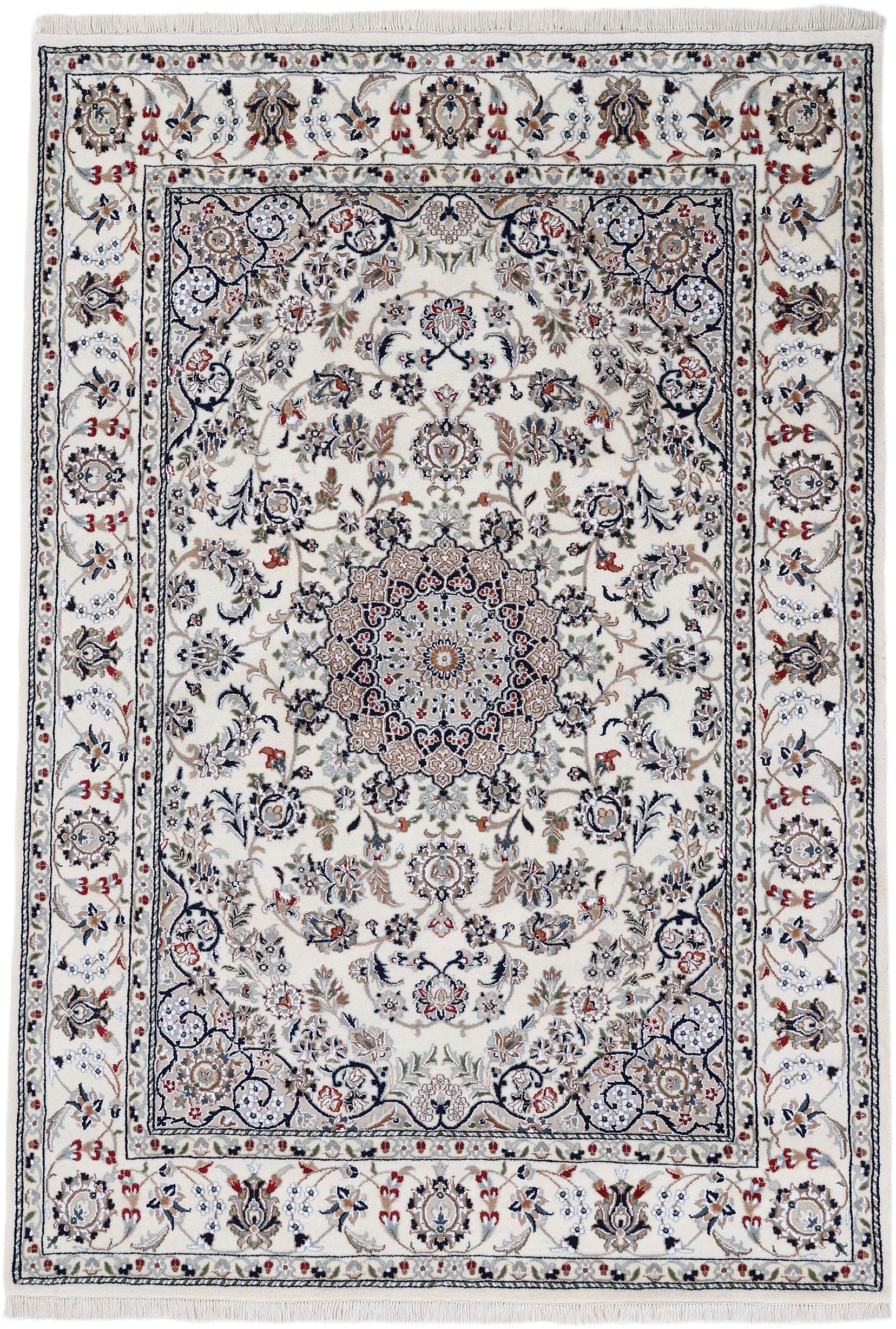 Woven Arts Orientteppich »Nain, auch als Läufer« rechteckig 15 mm Höhe handgeknüpft, Wohnzimmer, reine Wolle