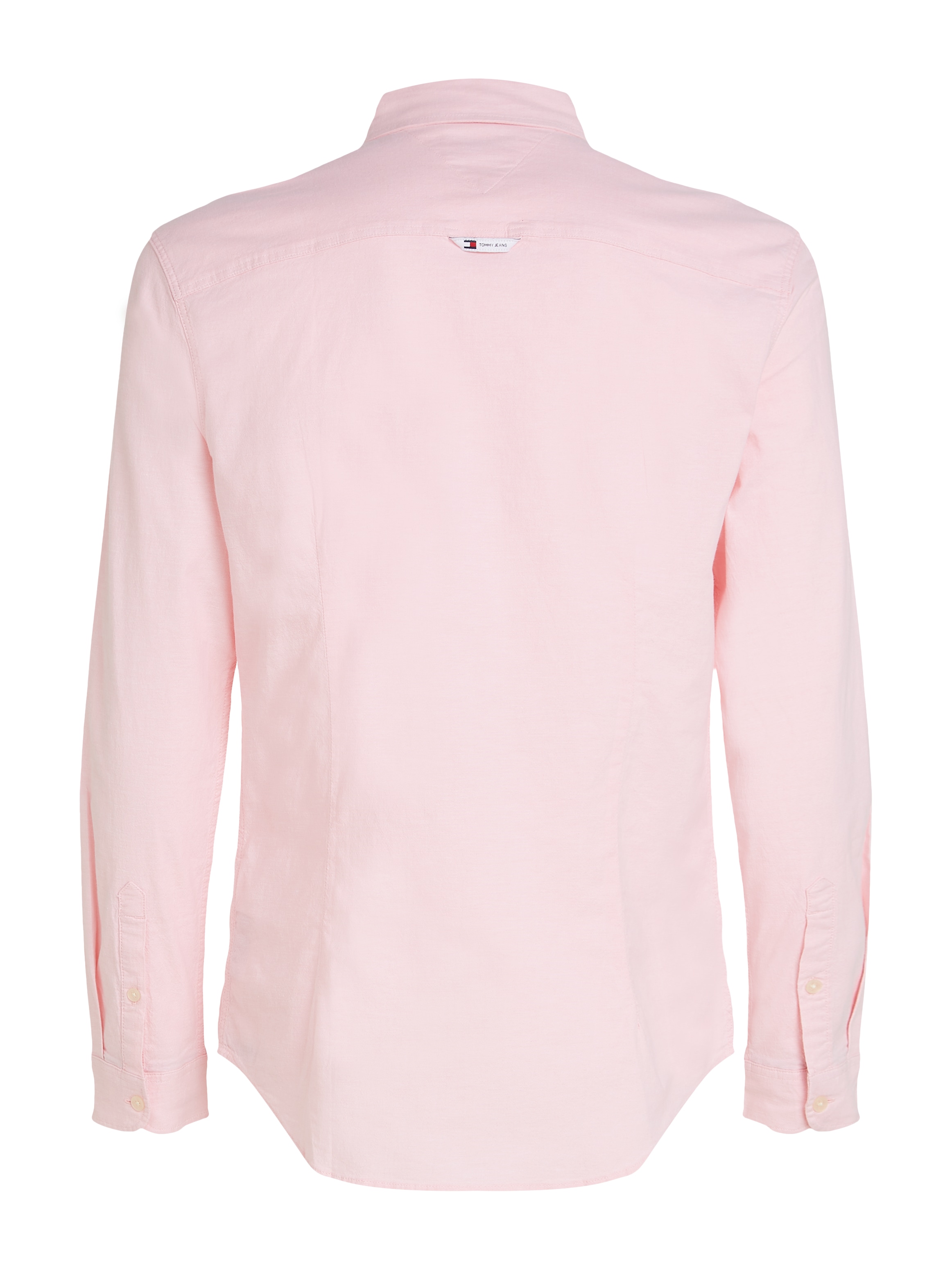 Tommy Jeans Langarmhemd »TJM Slim Stretch Oxford Shirt«, mit Flaglabel auf der Brust