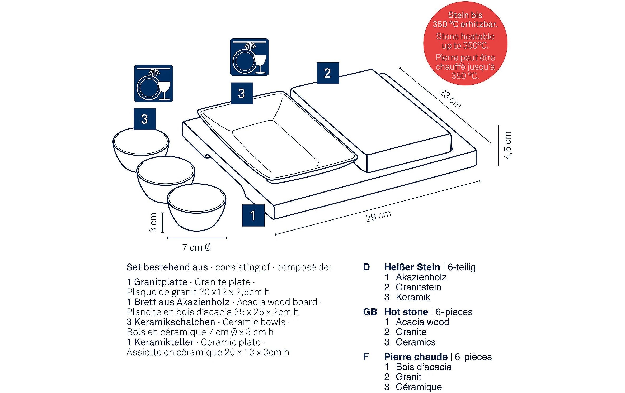 kela Backstein »XL Country 6-teilig«, (6 St.)