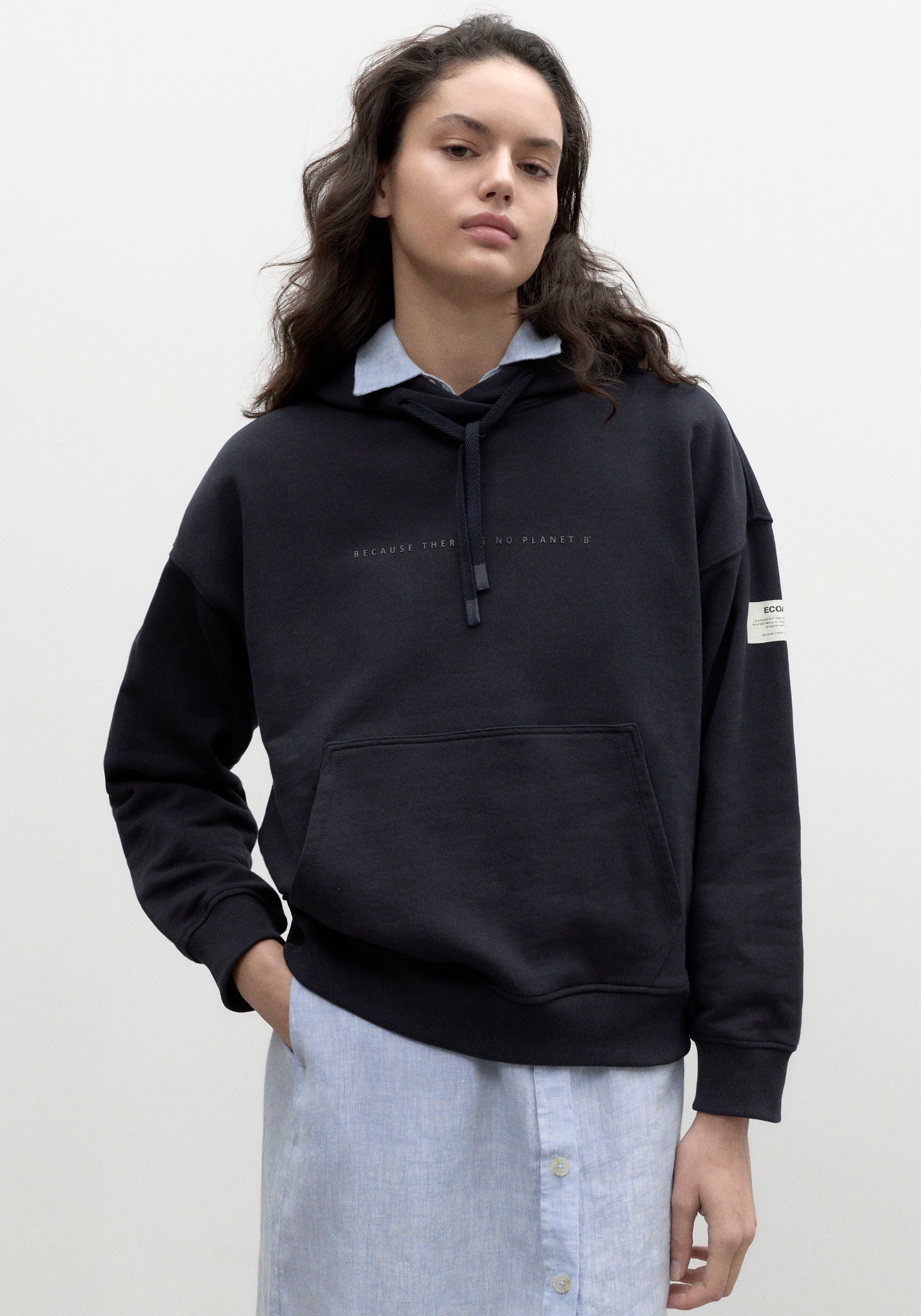 ECOALF Sweater »STORM«, mit grossem Statement-Print hinten